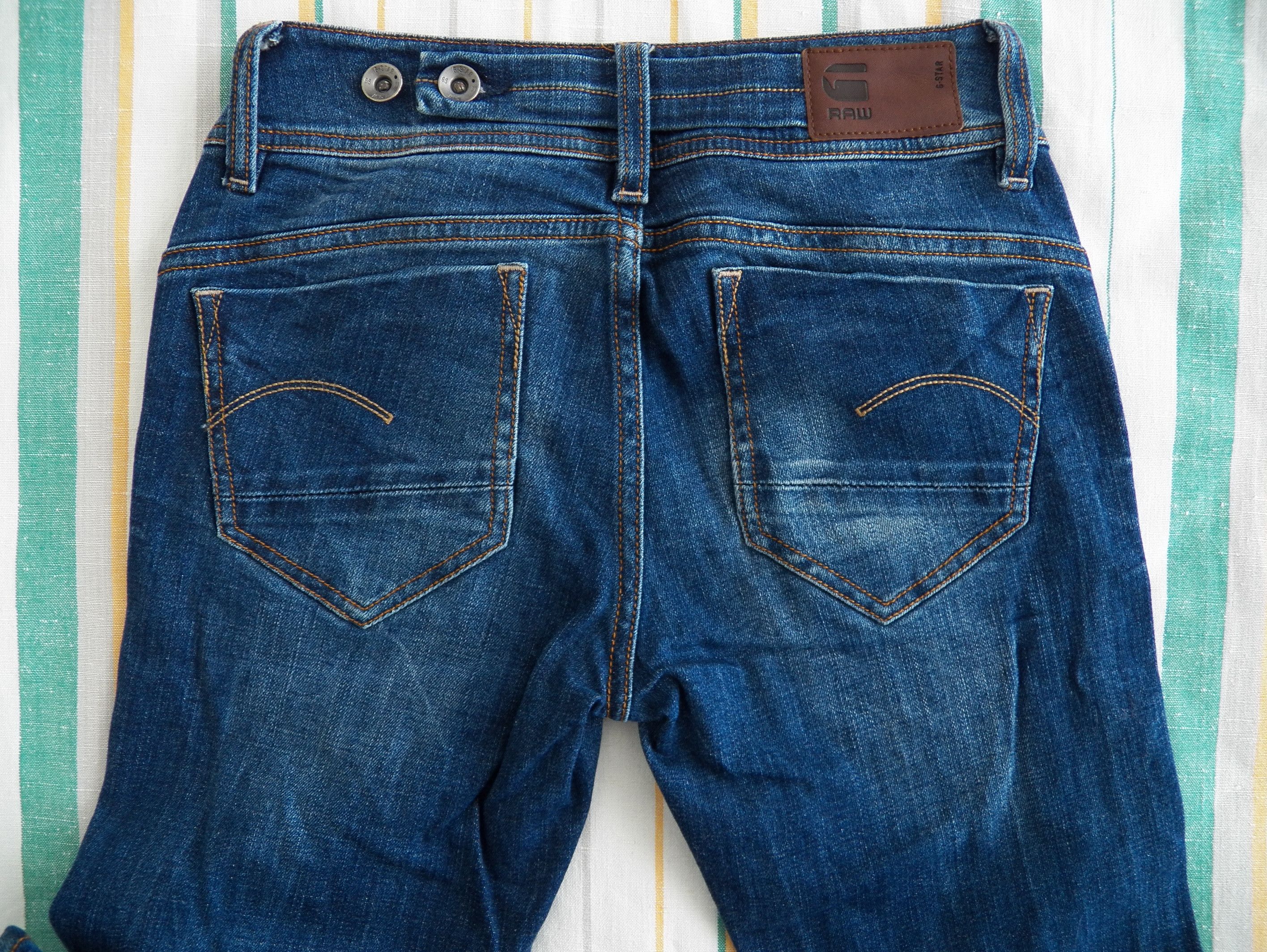 G-Star G-Star Midge Saddle Mid Straight Jeans W24 L32 Medium Aged Size 24" / US 00 / IT 34 - 8 Thumbnail