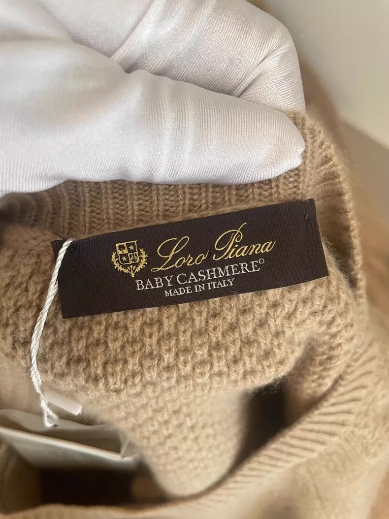 Loro Piana LORO PIANA Kasese goat cashmere long sweater dress Size L / US 10 / IT 46 - 3 Thumbnail