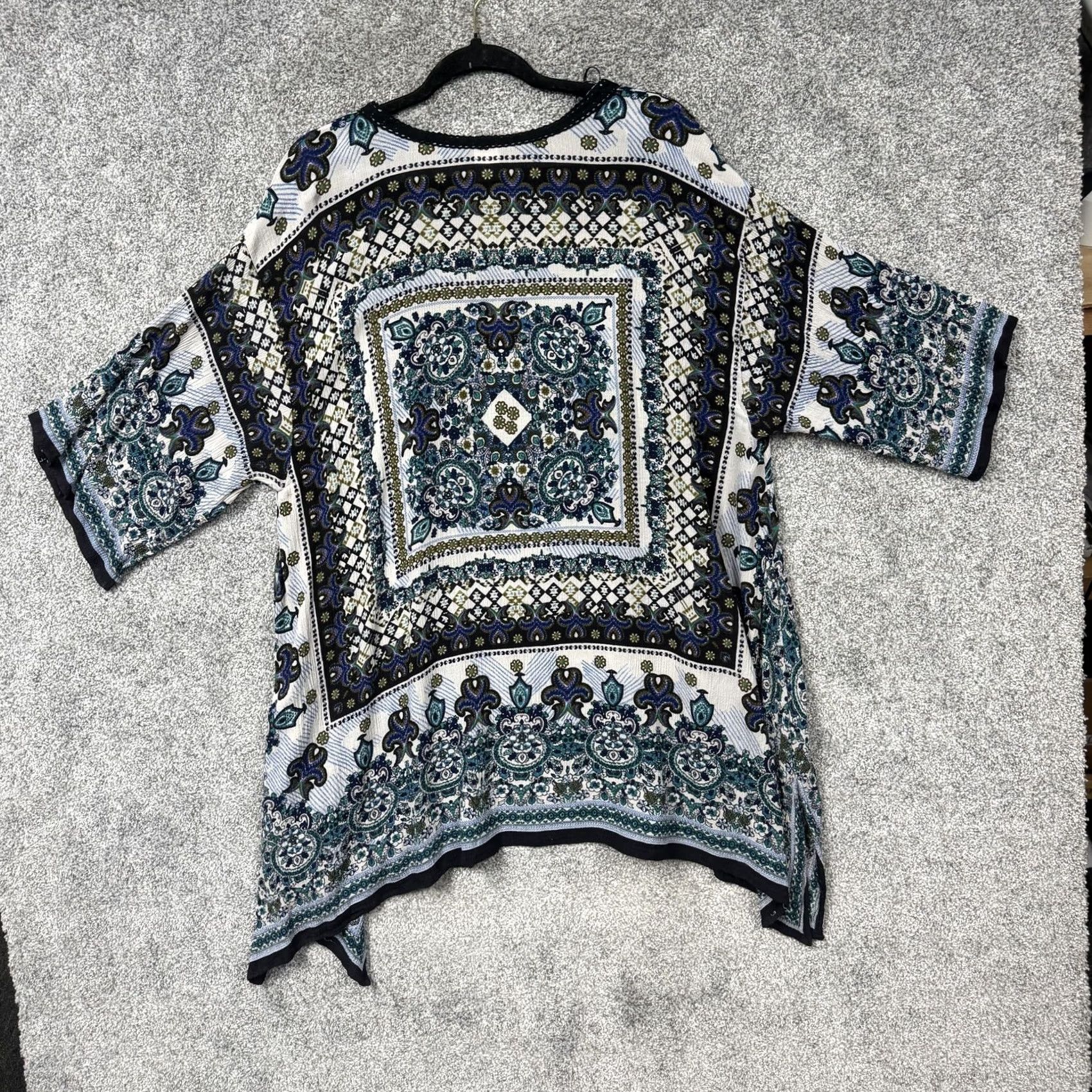 Folk Bila Kimono Cardigan XS/S Boho Folk Festival Scarf Print Lightweight Layering Womens Size XS / US 0-2 / IT 36-38 - 7 Thumbnail