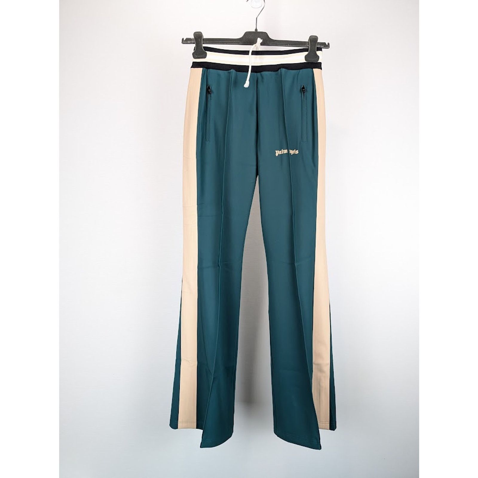 Palm Angels o1rshd1 Ultralight Flare Track Pant In Petrol Blue Size US 34 / EU 50 - 2 Thumbnail