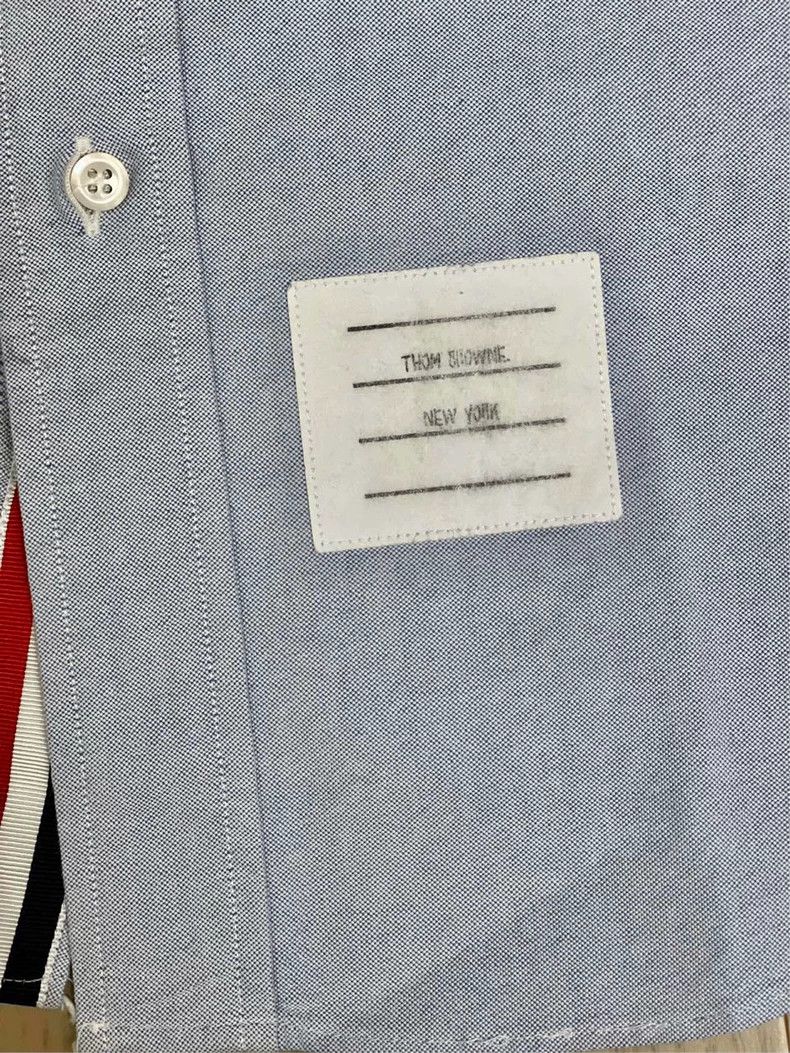 Thom Browne Thom browne Light blue striped shirt 2504-Nextarrow Size US M / EU 48-50 / 2 - 5 Thumbnail