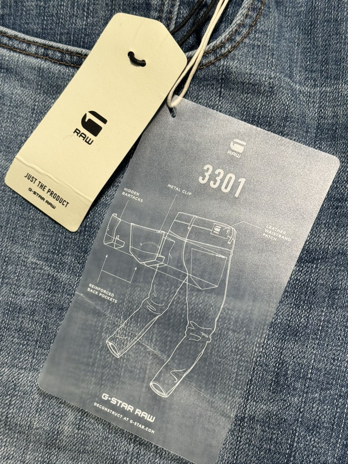 G-Star G-Star Raw 3301 Loose Jeans Faded Denim W30 L32 Casual Fit Size US 30 / EU 46 - 7 Thumbnail