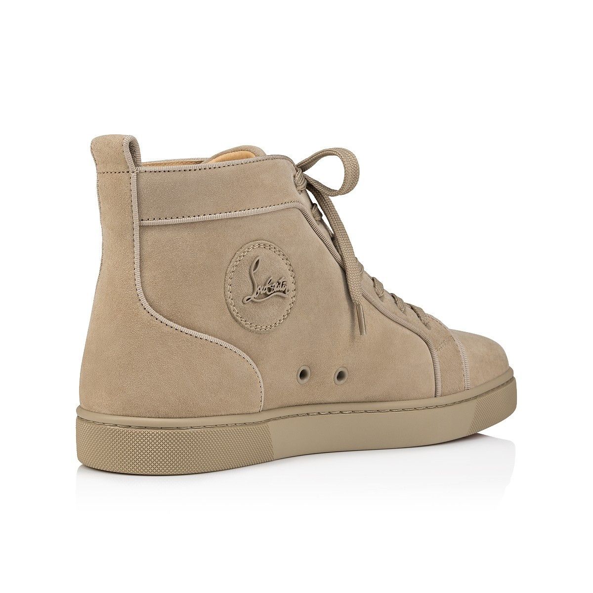 Christian Louboutin o1s1wg110125 Hi-Top Sneakers in Beige Size US 7 / EU 40 - 3 Thumbnail