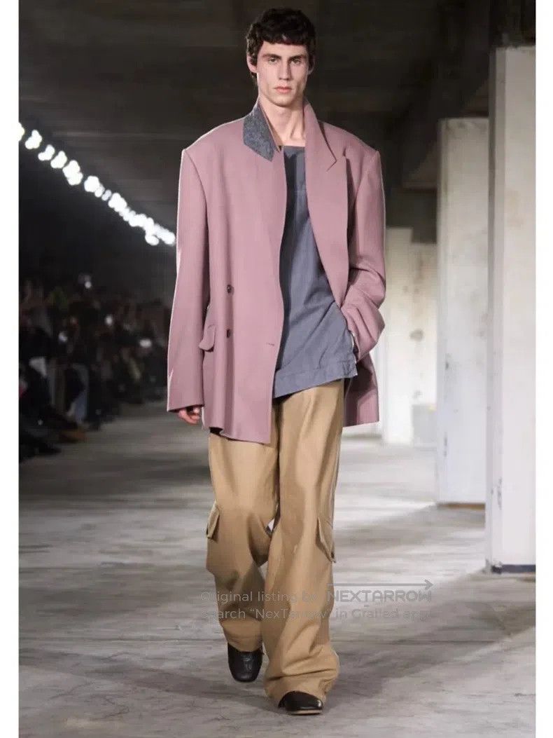 Dries Van Noten Dries Van Noten Dusty Pink Suit Jacket Size US M / EU 48-50 / 2 - 9 Thumbnail