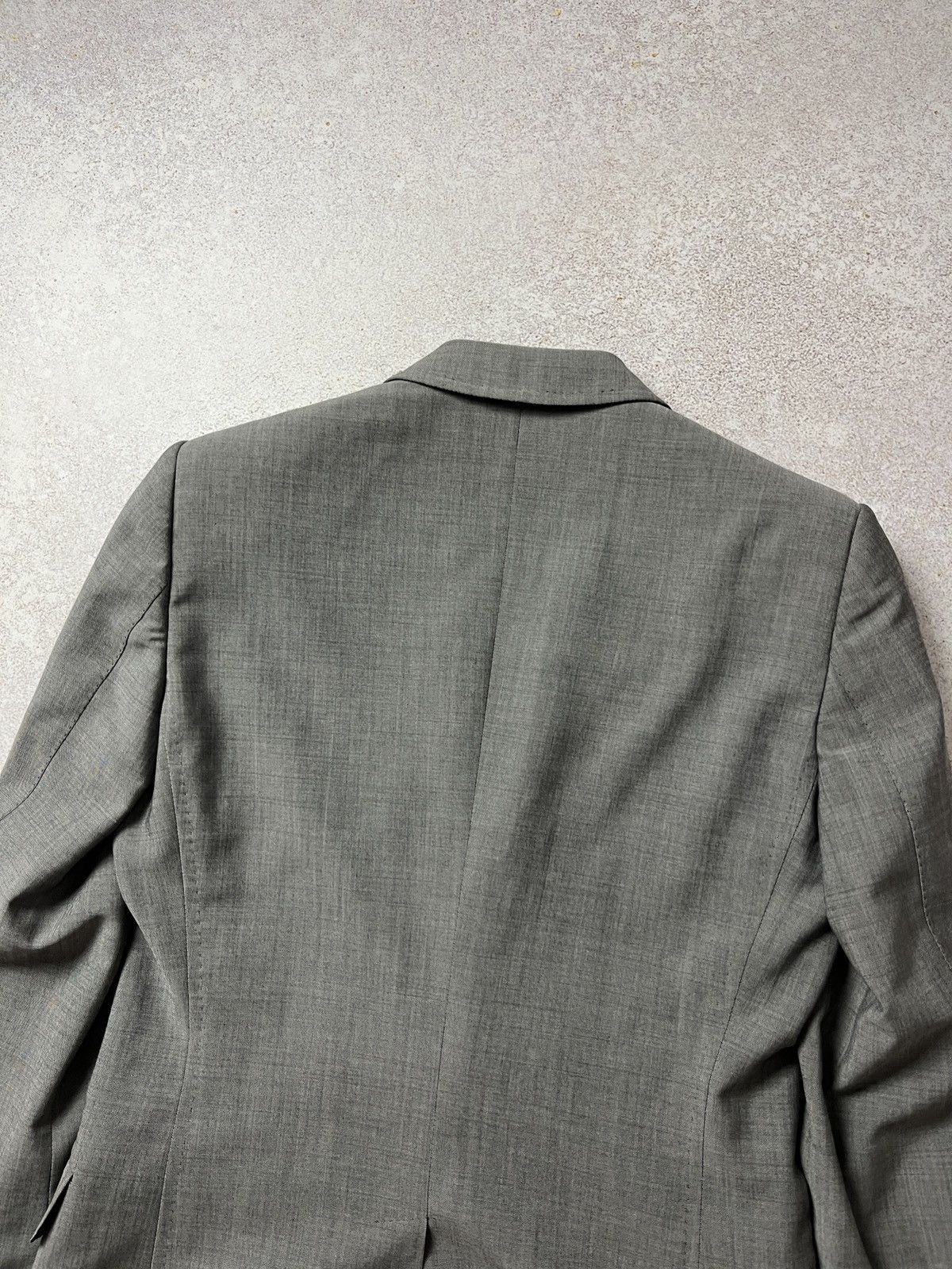Gucci GUCCI Peak Lapel Grey 2 Btn Wool Mohair Blazer Size 36R - 5 Thumbnail
