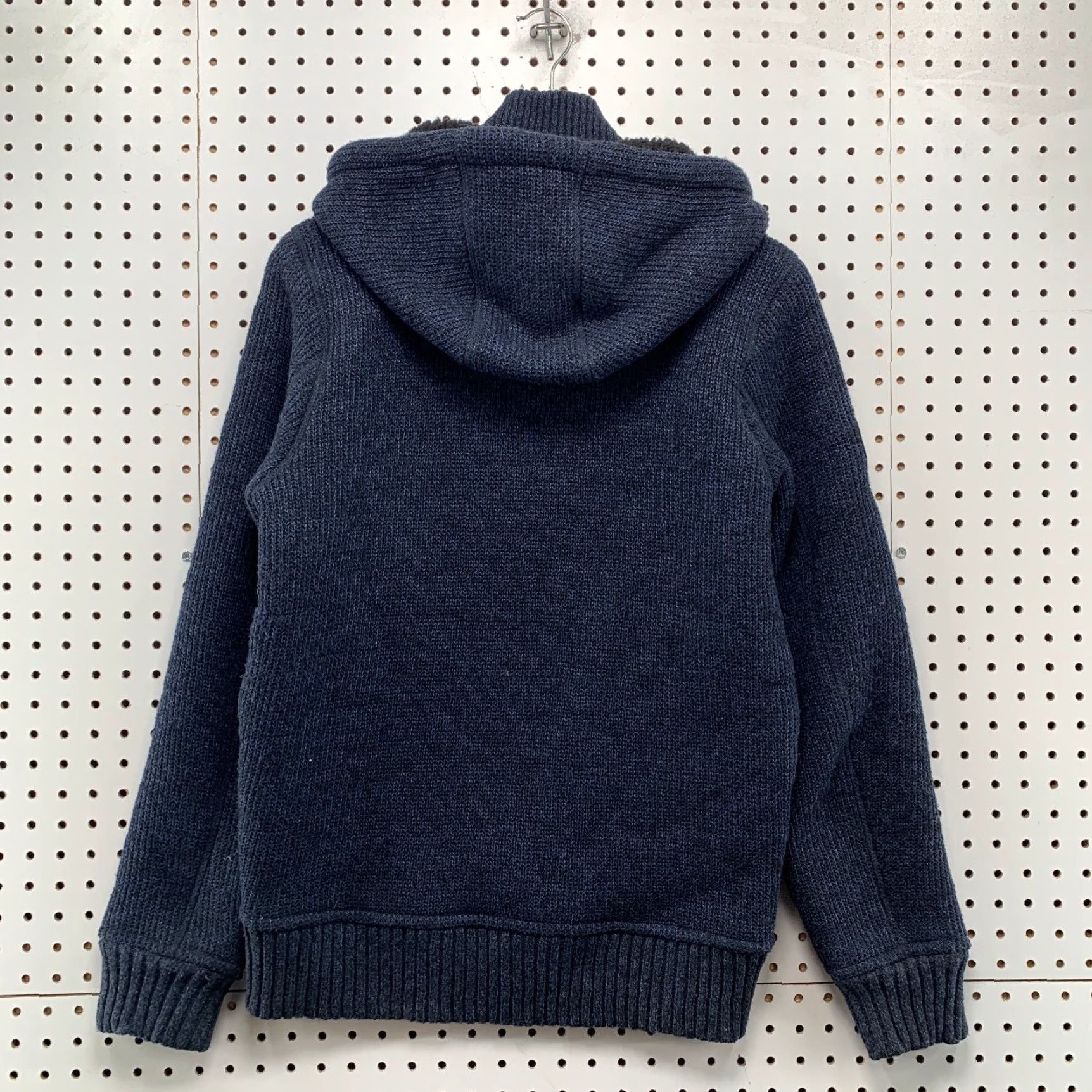 Superdry Superdry Jacket Mens Small Blue Heavy Thick Wool Hoodie Sherpa Lined Size US S / EU 44-46 / 1 - 2 Thumbnail