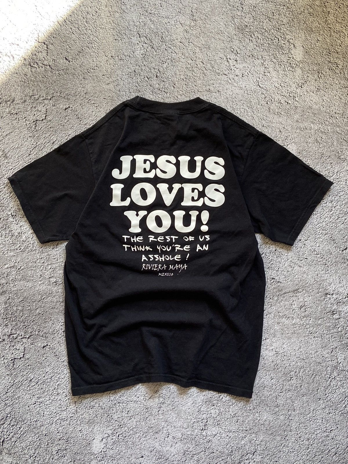 Designer × Japanese Brand Vintage Jesus Love You Faded Distressed Tee Size US M / EU 48-50 / 2 - 1 Thumbnail