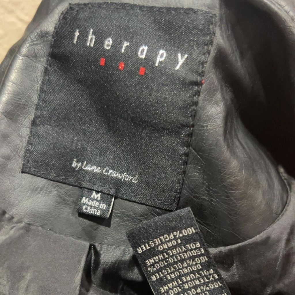 Other Black leather faux jacket with studded detail #leatherjacket Size M / US 6-8 / IT 42-44 - 3 Thumbnail