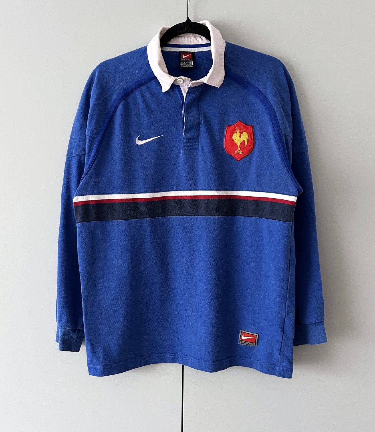 Nike Nike France 1999 2000 home rugby Size US M / EU 48-50 / 2 - 1 Thumbnail