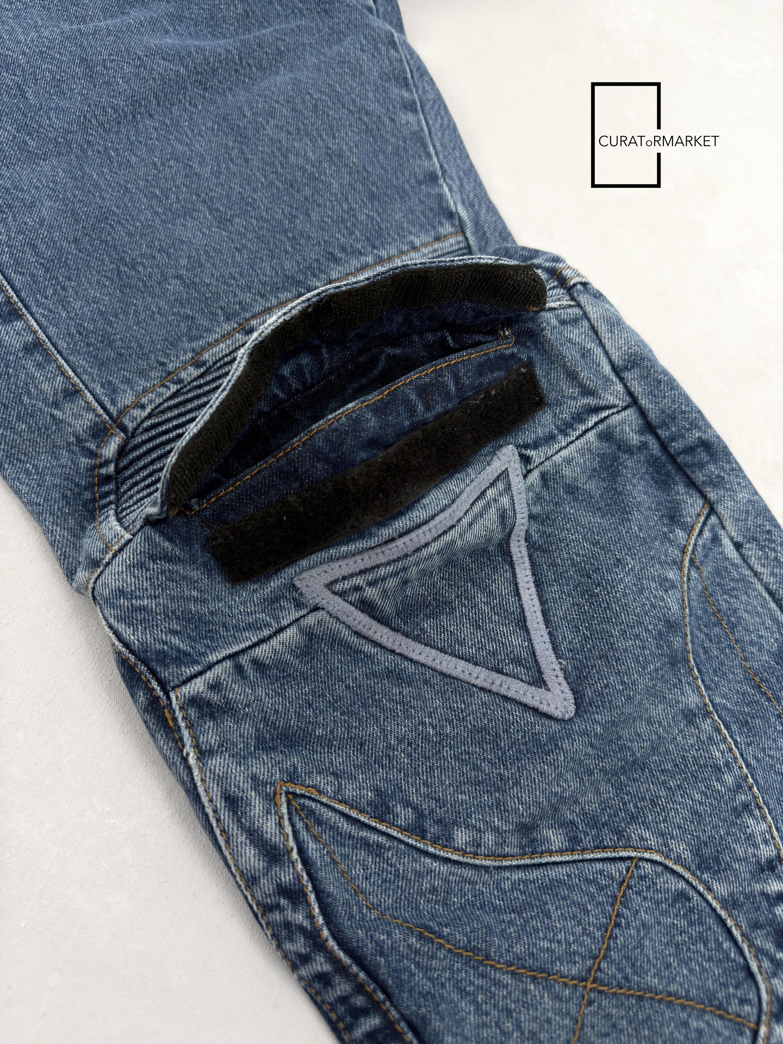 Vetements Multi Zip Embroidered Pocket Patch Biker Runway Jeans FW20 Size US 30 / EU 46 - 8 Thumbnail