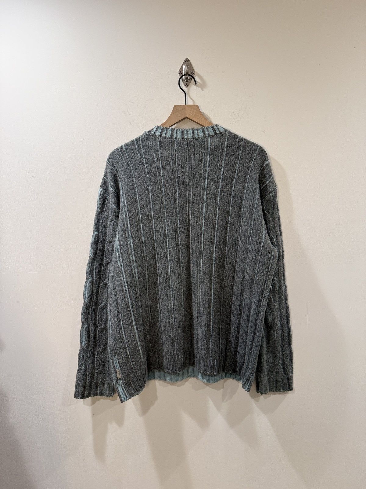 Versace Jeans Couture Vintage Versace Jeans Couture Cable Knit Sweater Size US XXL / EU 58 / 5 - 5 Thumbnail
