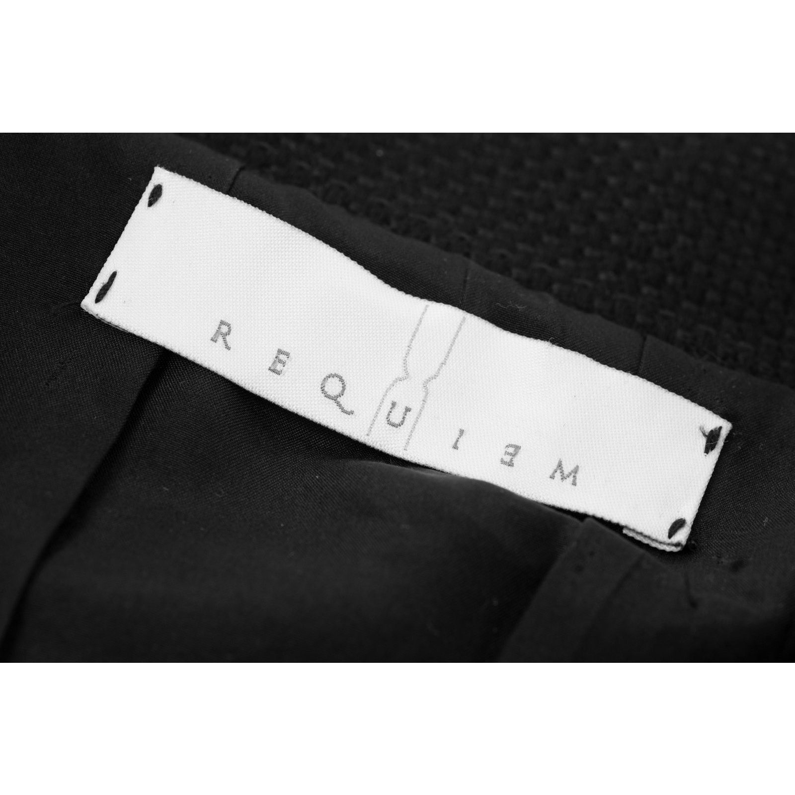 Other Requiem Silk Lined Cotton Blend Black Elegant Jacket Size S / US 4 / IT 40 - 11 Thumbnail