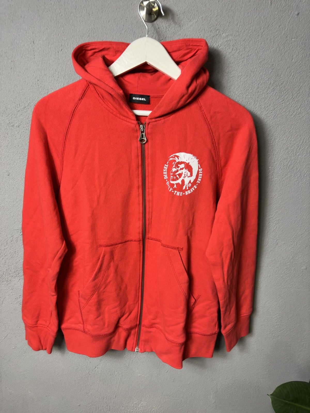 Diesel DIESEL BLANK RED PUNK ROCK ADULT COTTON HOODIE Size US M / EU 48-50 / 2 - 4 Thumbnail