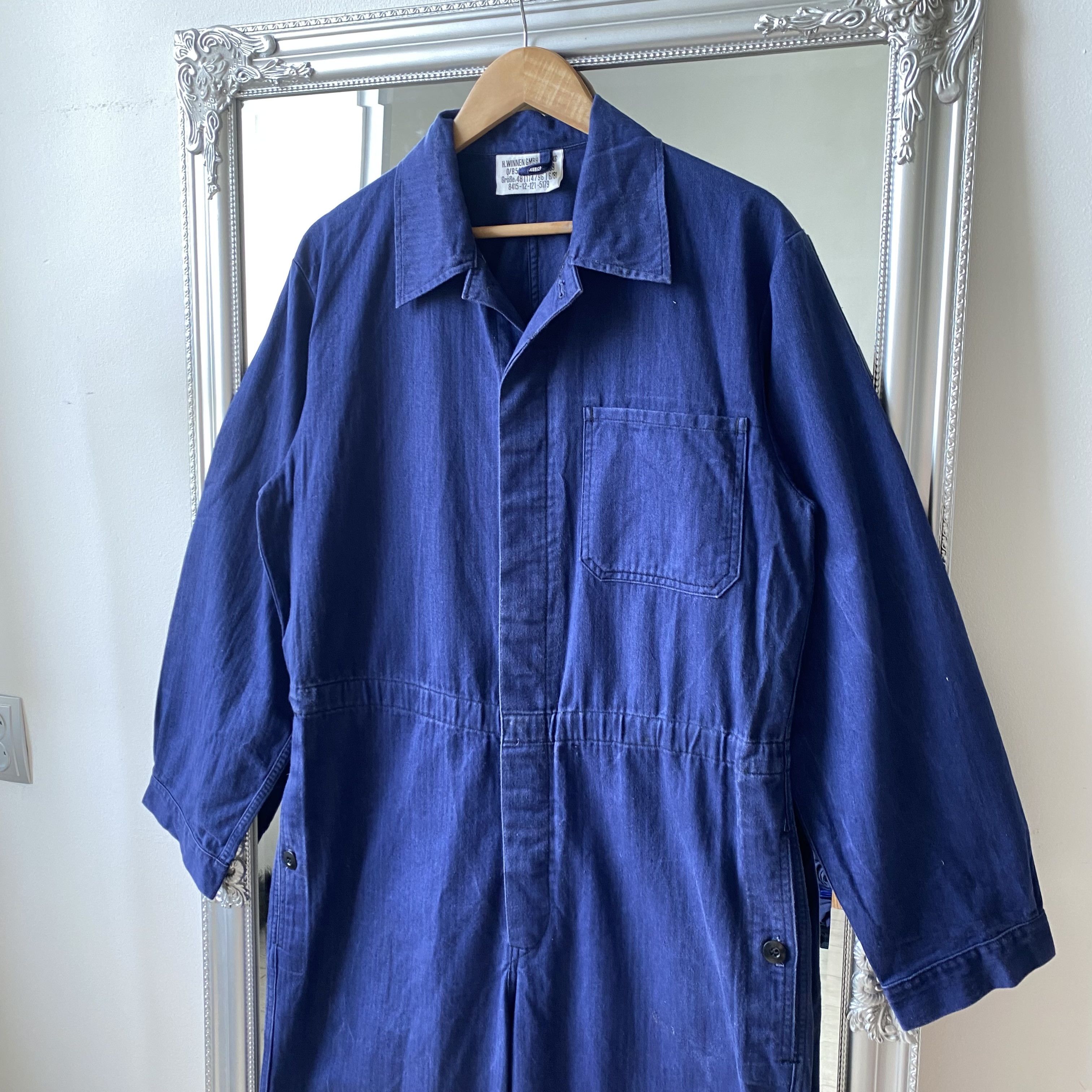Le Laboureur ⚙️ Vintage Sanfor French Coverall Worker jumpsuit Vetra Size US 32 / EU 48 - 2 Thumbnail