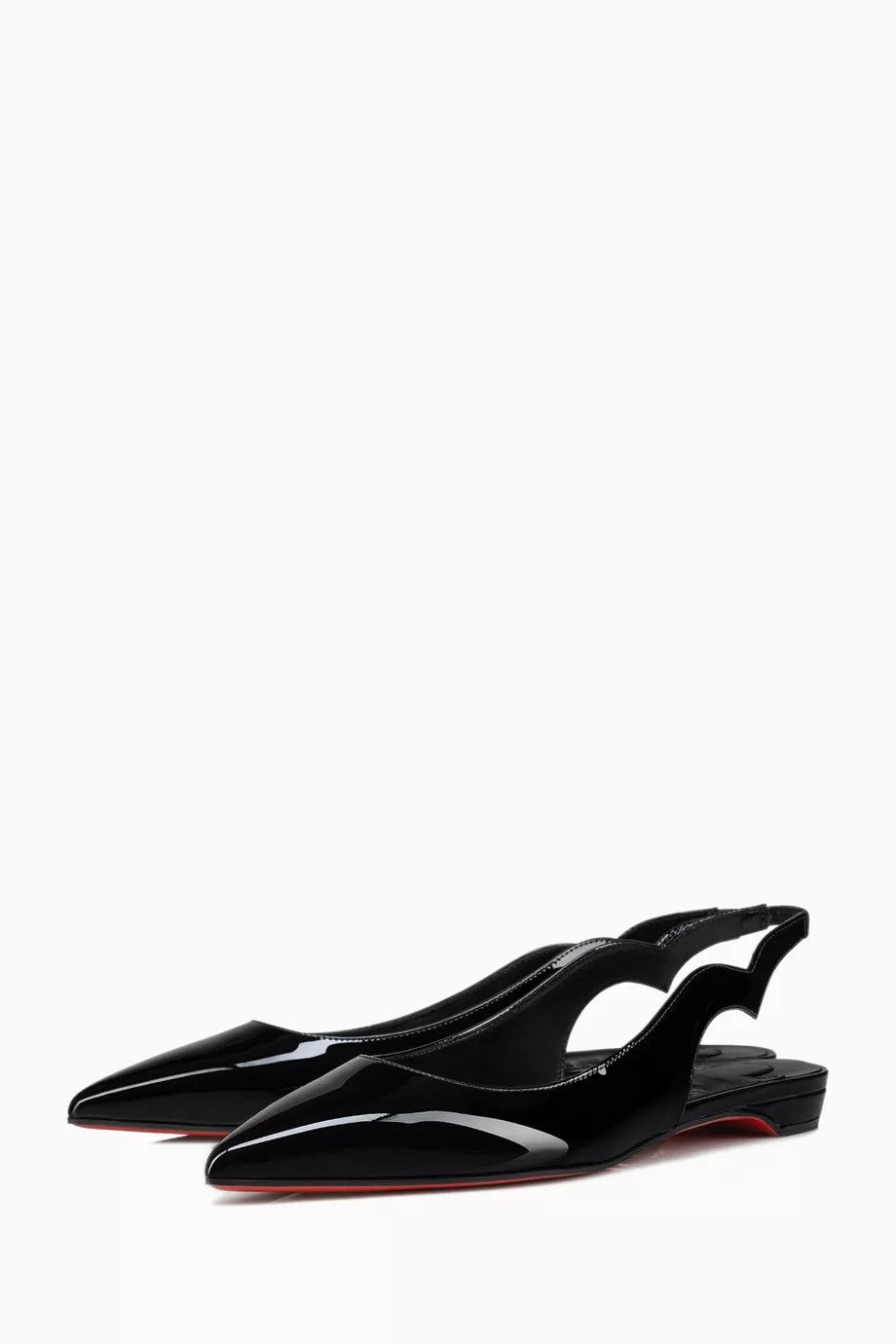 Christian Louboutin o1s1wg110425 Hot Chickita Sling Flat in Black Size US 7.5 / IT 37.5 - 1 Thumbnail