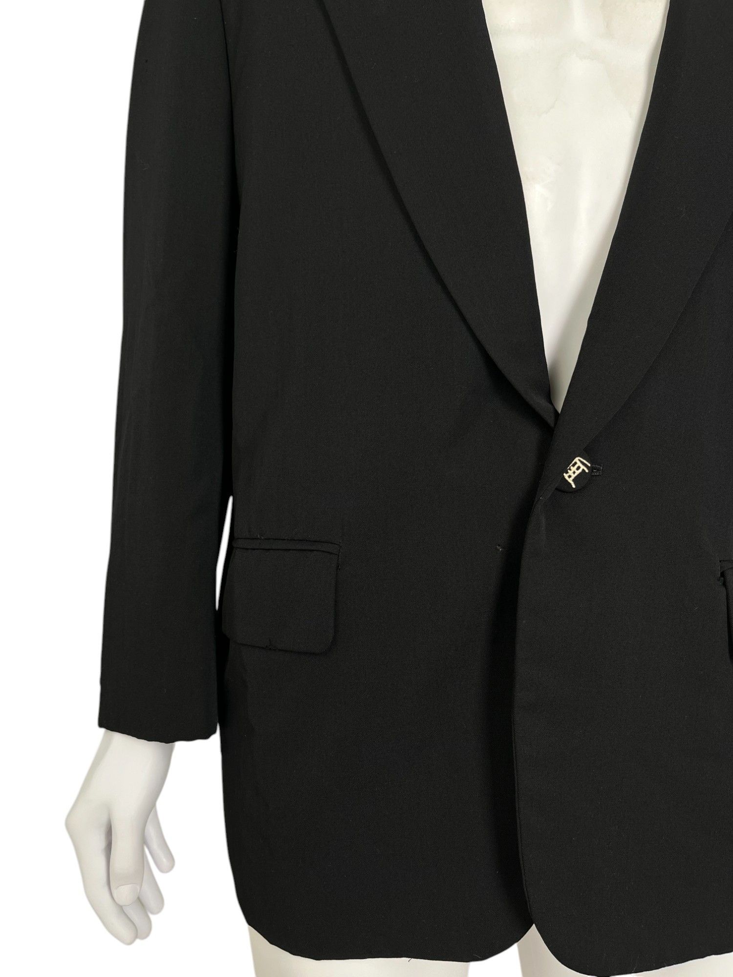 Comme des Garcons Homme AD 1991 Black Wool Deer Blazer Size 48R - 8 Thumbnail