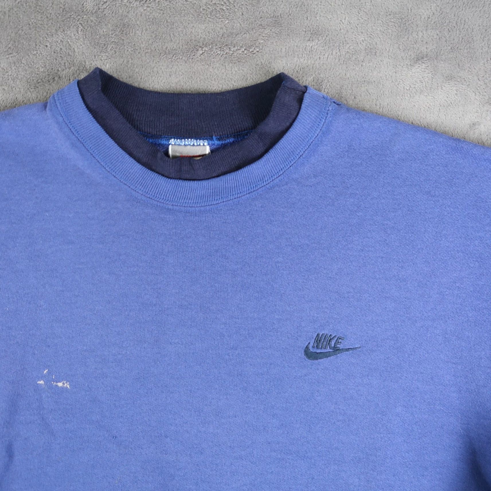 Nike VINTAGE Nike Sweatshirt Crewneck XL Blue 90s USA College City Logo Embroidered Swoosh Men Size US XL / EU 56 / 4 - 3 Thumbnail