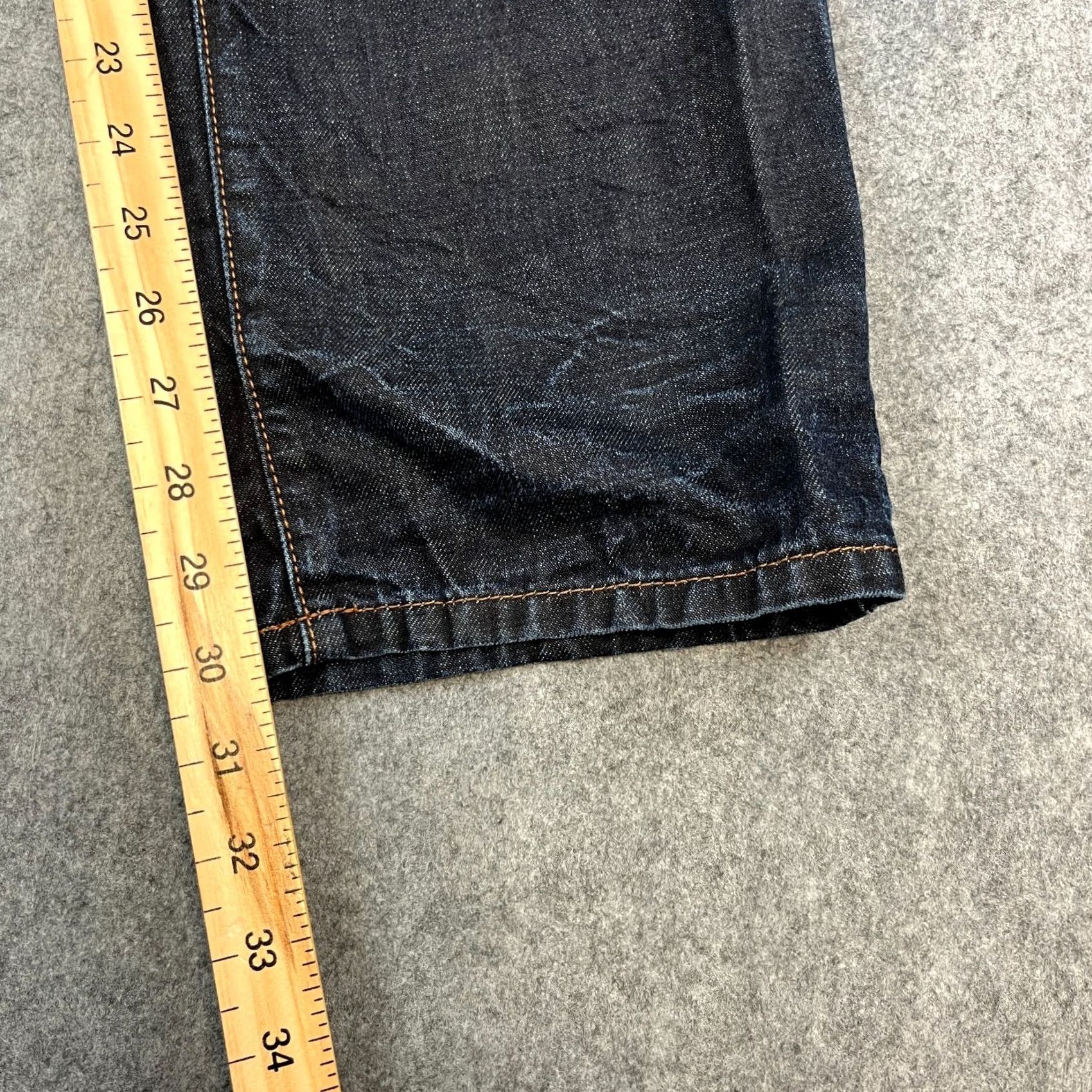 Hugo Boss HUGO BOSS Jeans Regular Straight 36 30 Dark Blue Indigo Whiskers Mens Denim 5-Pocket Design Size US 36 / EU 52 - 4 Thumbnail