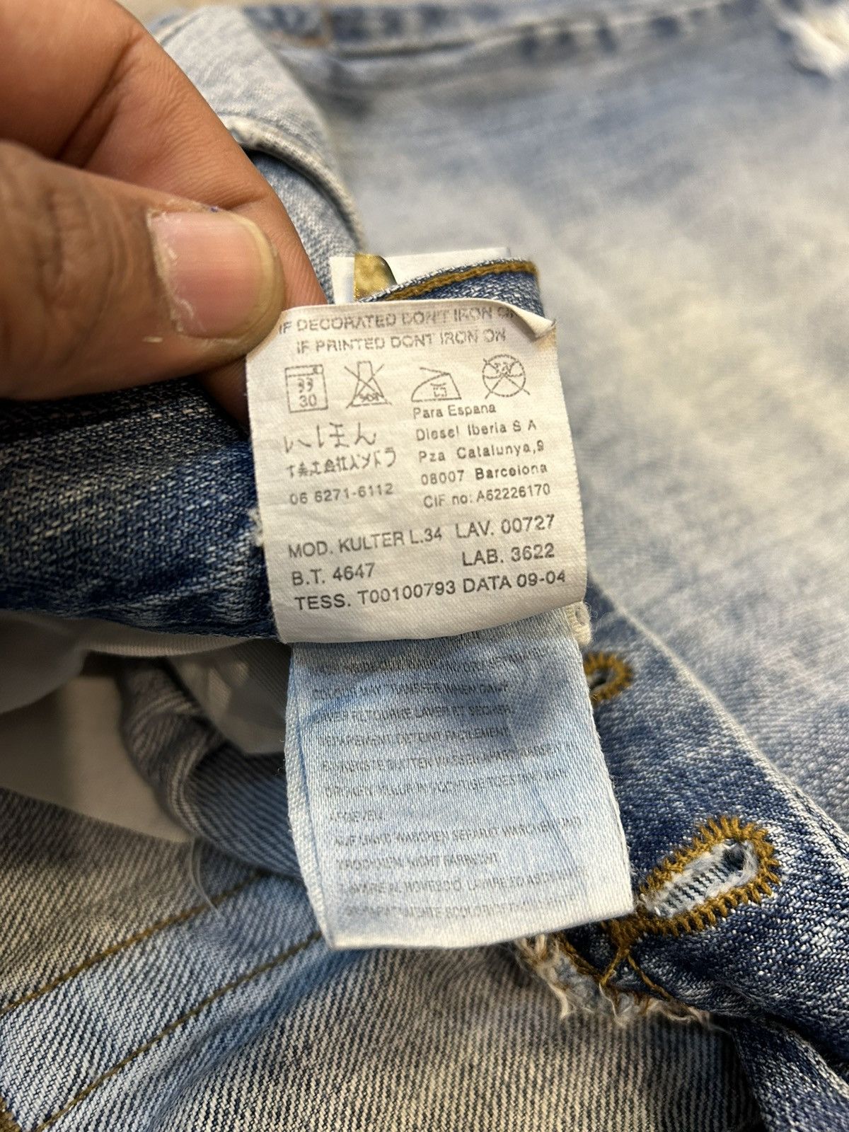 Diesel Diesel Straight Cut Vintage Jeans Denim Size US 36 / EU 52 - 14 Thumbnail