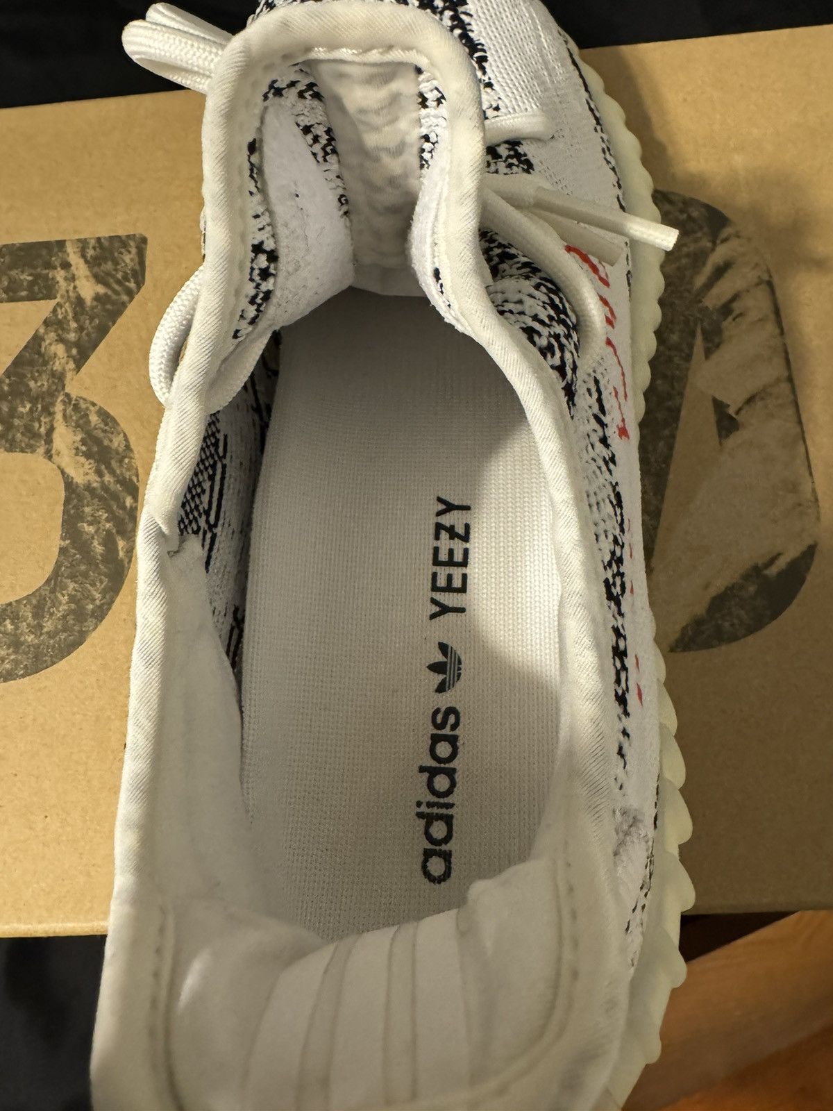 Adidas Yeezy 350 Zebra V2 Size US 10.5 / EU 43-44 - 6 Thumbnail