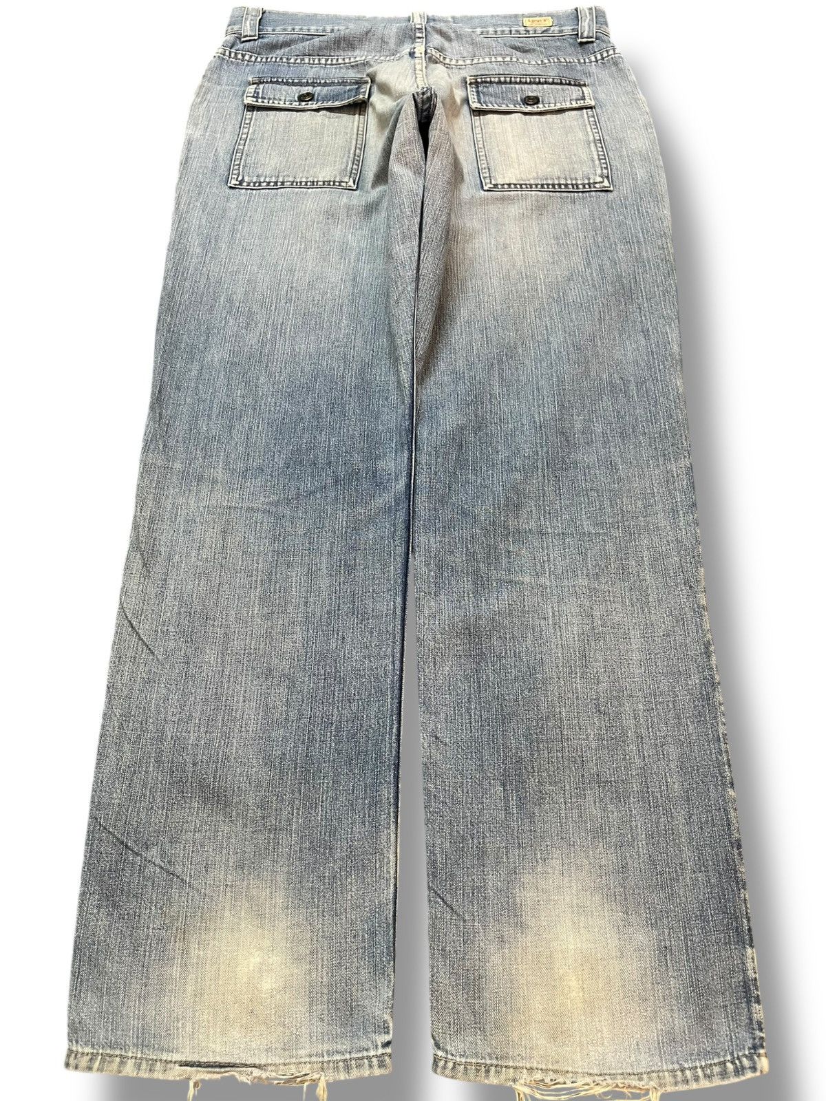 Levi's Vintage Clothing Vintage Levi’s Worker Sanforized Bush Pants Cargo Denim Size US 33 - 7 Thumbnail