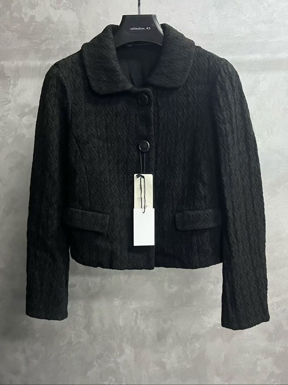 Bottega Veneta Bottega Veneta Black Textured Jacket Size 40 Size S / US 4 / IT 40 - 1 Thumbnail