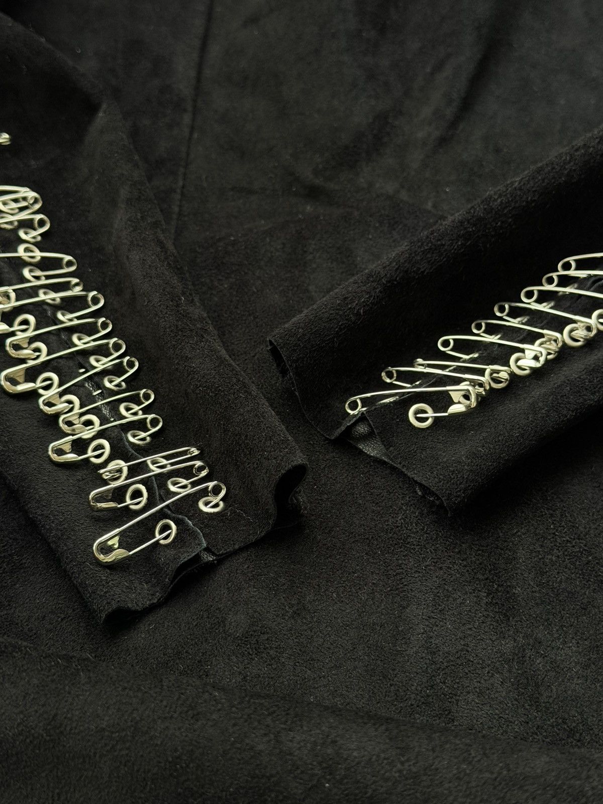 Balmain BALMAIN Decarnin SS 2011 Safety Pin Leather Calf Mini Dress Size S / US 4 / IT 40 - 13 Thumbnail