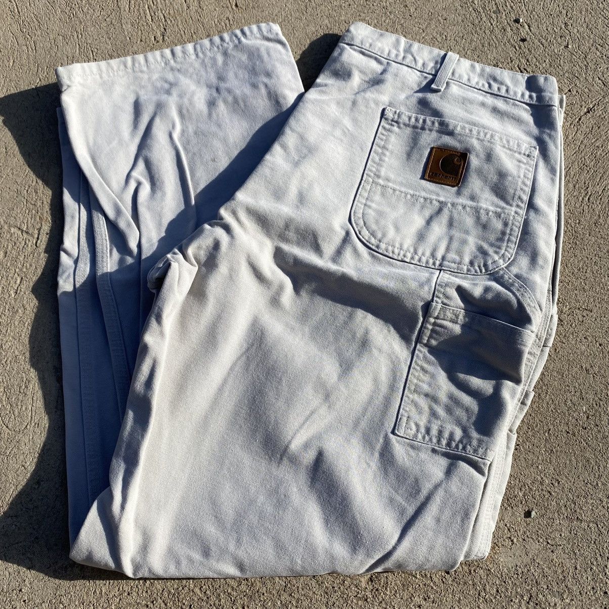 Carhartt Carhartt B11 Carpenter Pants 42x32 Khaki Baggy Workwear Size US 40 / EU 56 - 1 Thumbnail