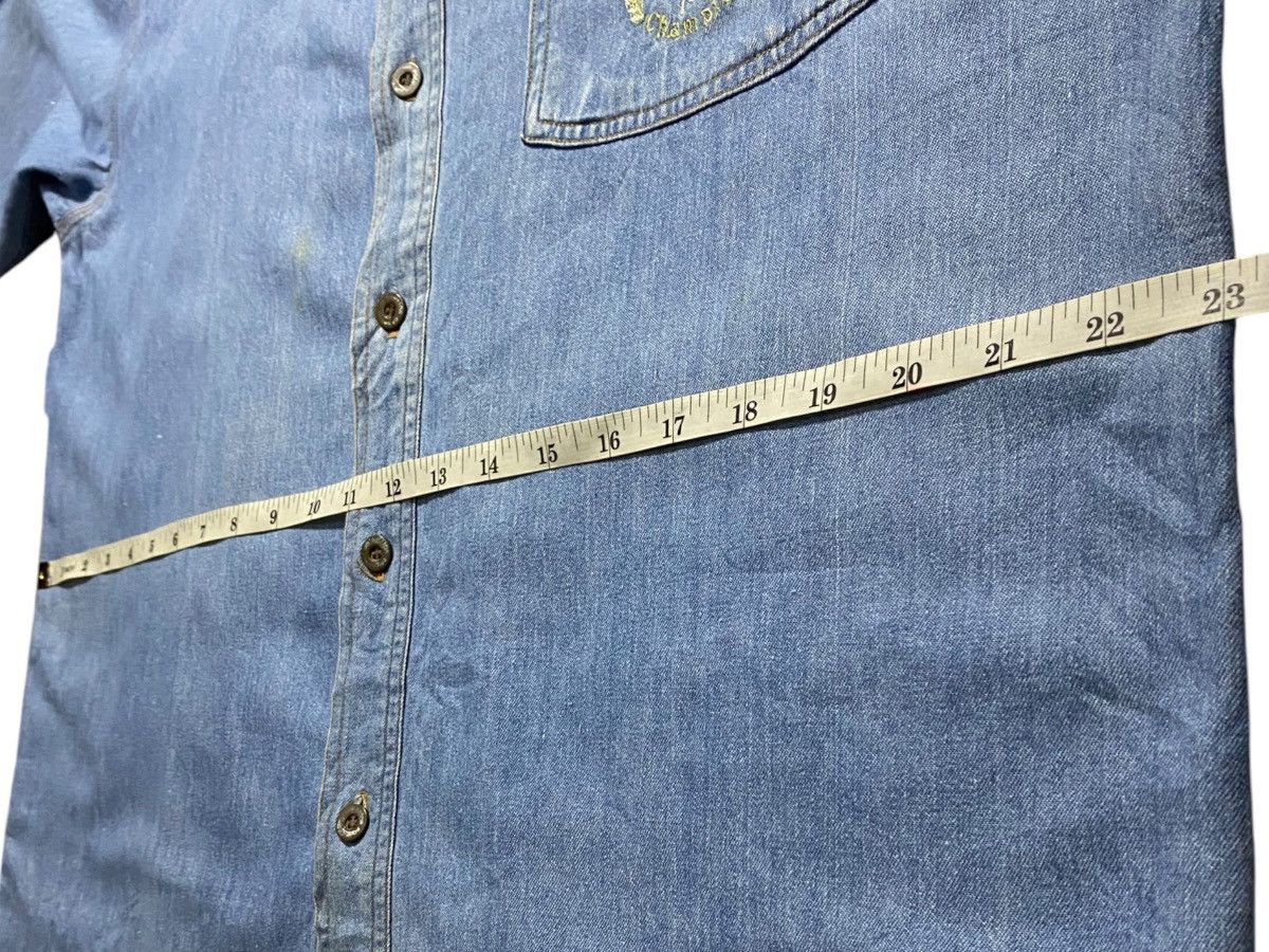 Polo Ralph Lauren Vintage Polo Major Champion Western Denim Light Blue Flannel Size US L / EU 52-54 / 3 - 12 Thumbnail