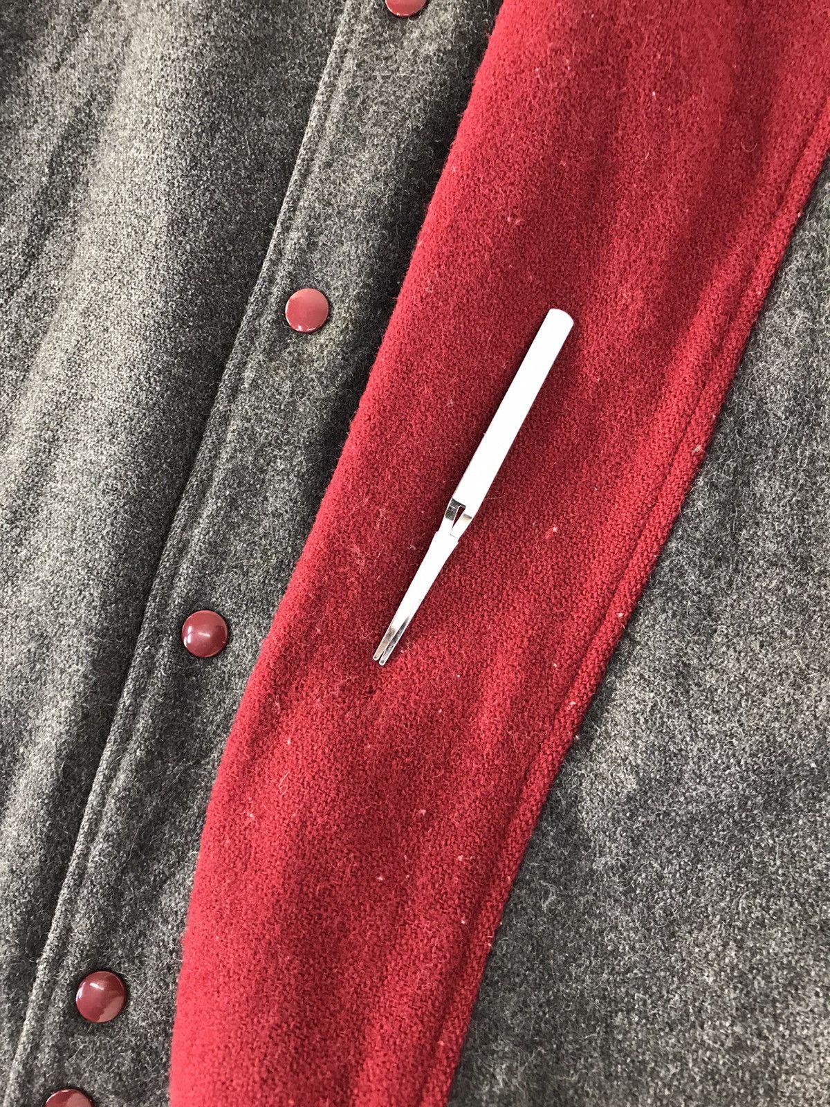 Vintage Vtg Varsity jacket Wool Distressed OffenseClub Troy Bros Size US XL / EU 56 / 4 - 9 Thumbnail