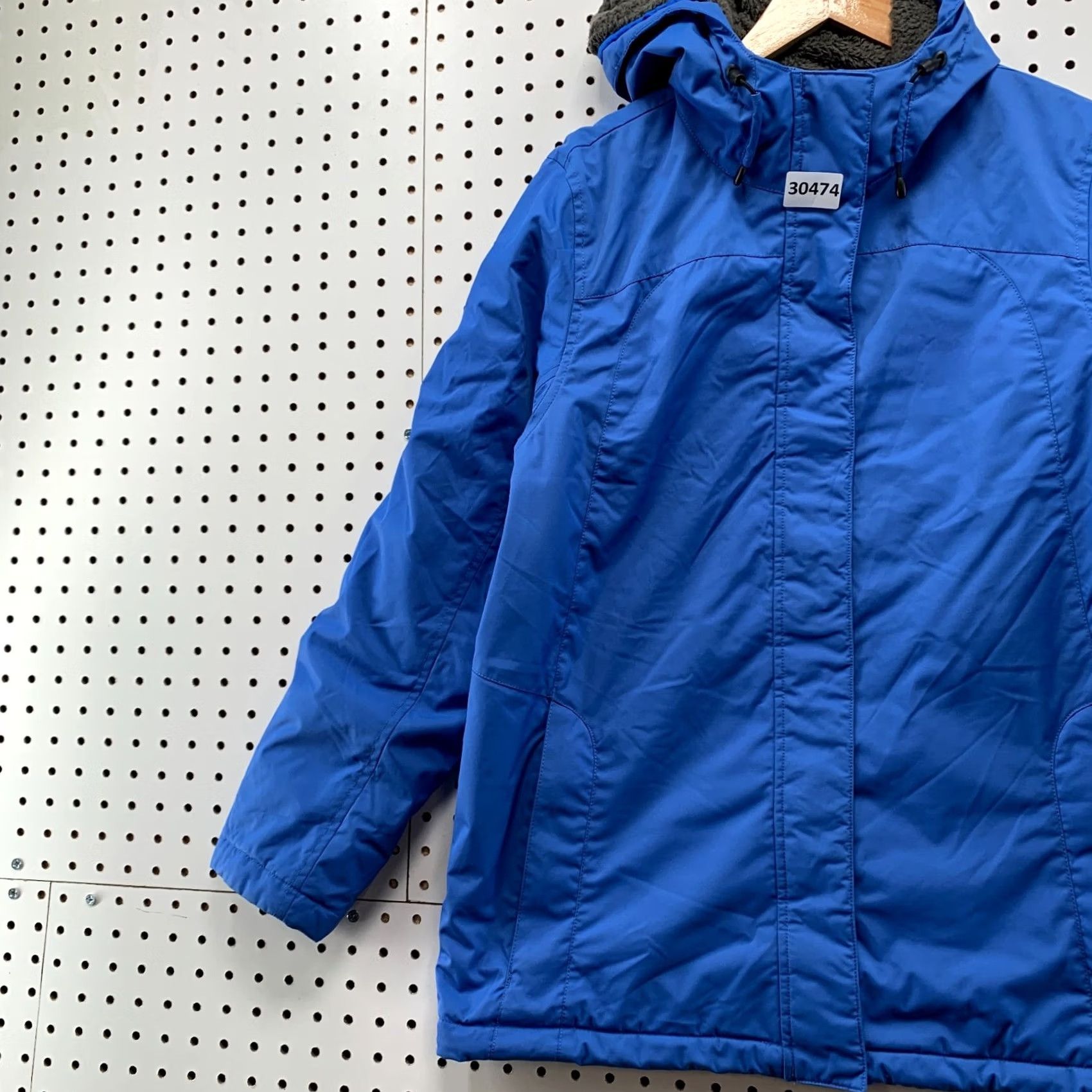 Vintage L.L. Bean Hooded Parka Jacket Womens Medium Blue Sherpa Lined 22x27.5 Size M / US 6-8 / IT 42-44 - 3 Thumbnail