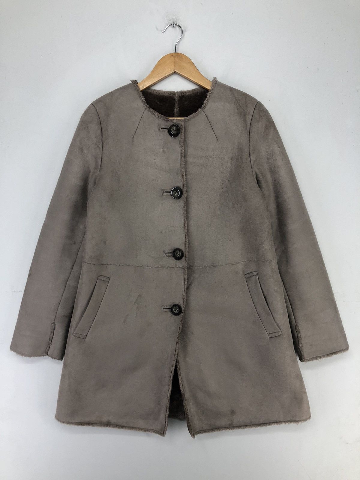 Beams Plus Vintage Ray Beams Shearling Coats Jacket Size M / US 6-8 / IT 42-44 - 1 Thumbnail