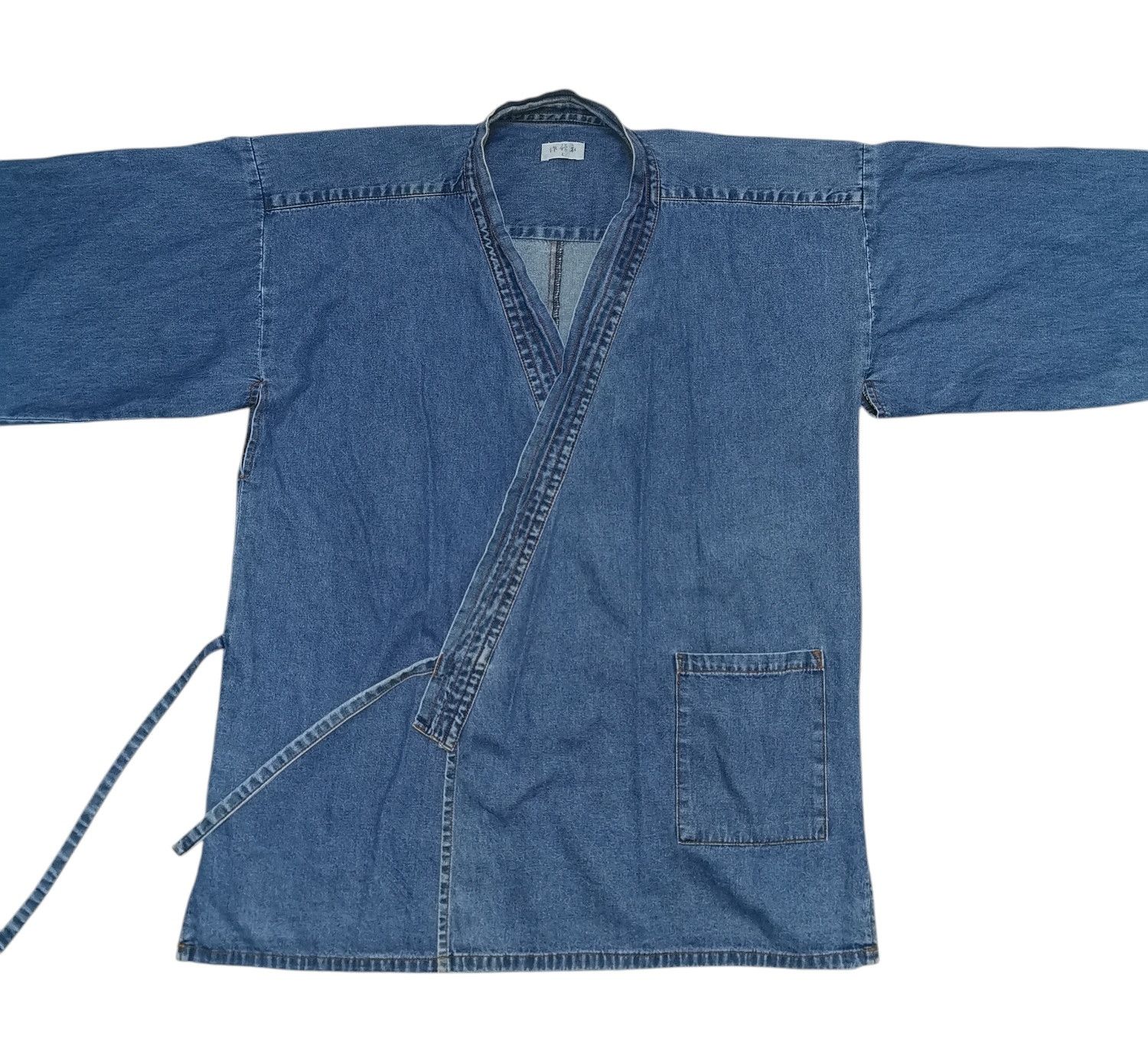 Japanese Brand Vintage Kimono Denim Japan Indigo Sashiko Kendo Traditional Size US L / EU 52-54 / 3 - 3 Thumbnail