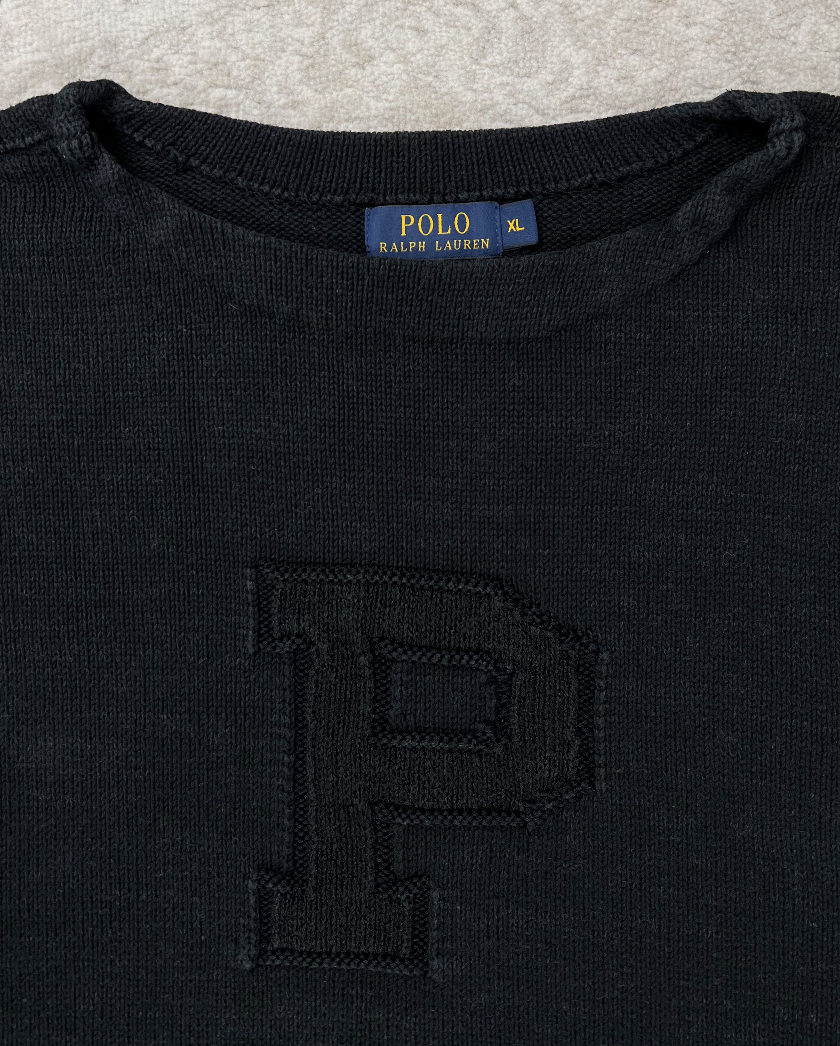 Polo Ralph Lauren Polo Ralph Lauren Varsity Collegiate “P” Knit Sweater Size US XL / EU 56 / 4 - 2 Thumbnail