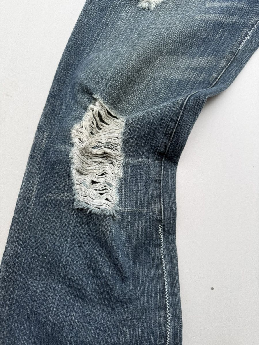 Japanese Brand lace up flare jeans Size US 31 - 3 Thumbnail