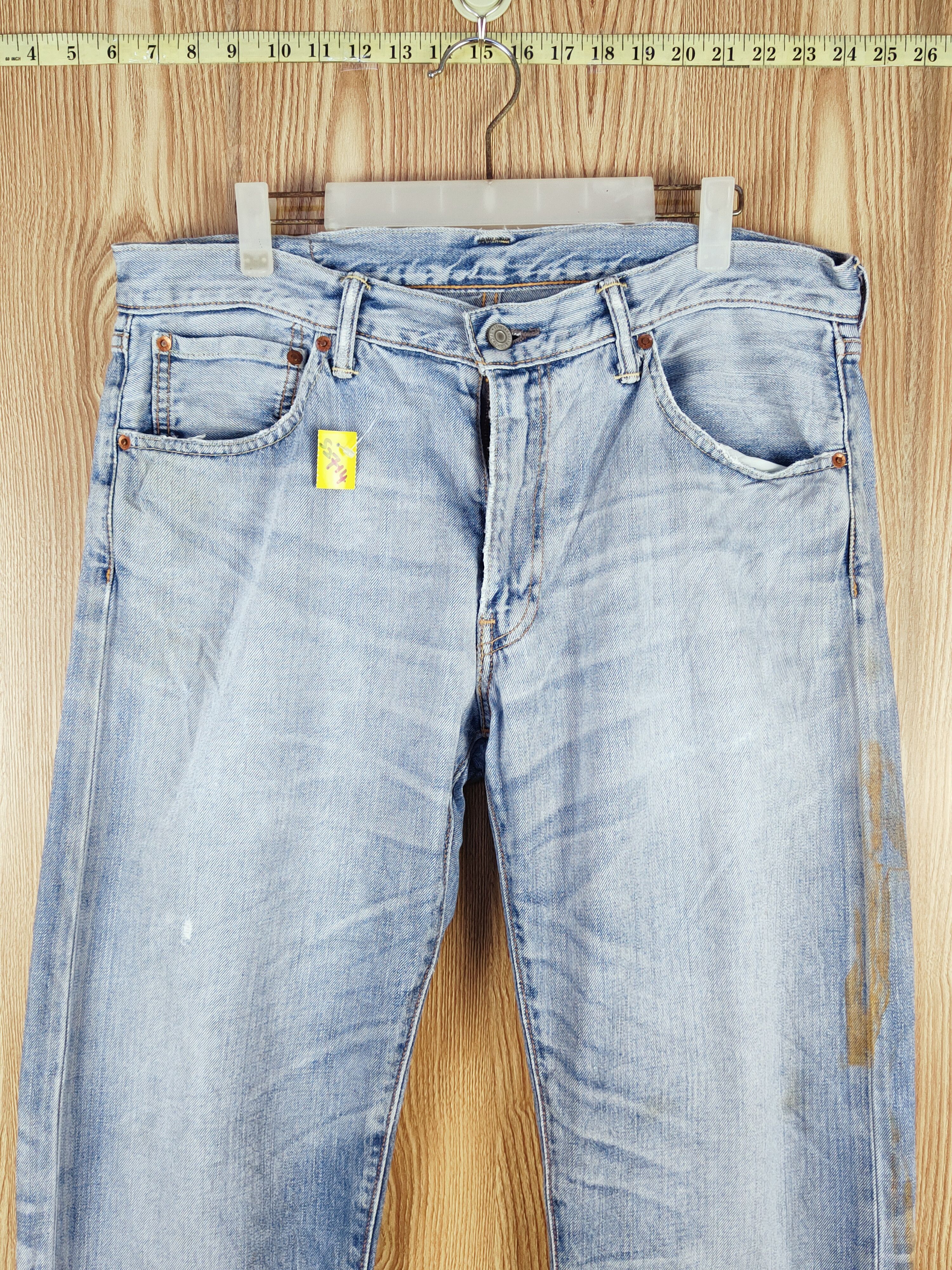 Levi's Levi's Blue Faded Distressed Ripped Jeans #S2714 Size US 35 - 2 Thumbnail