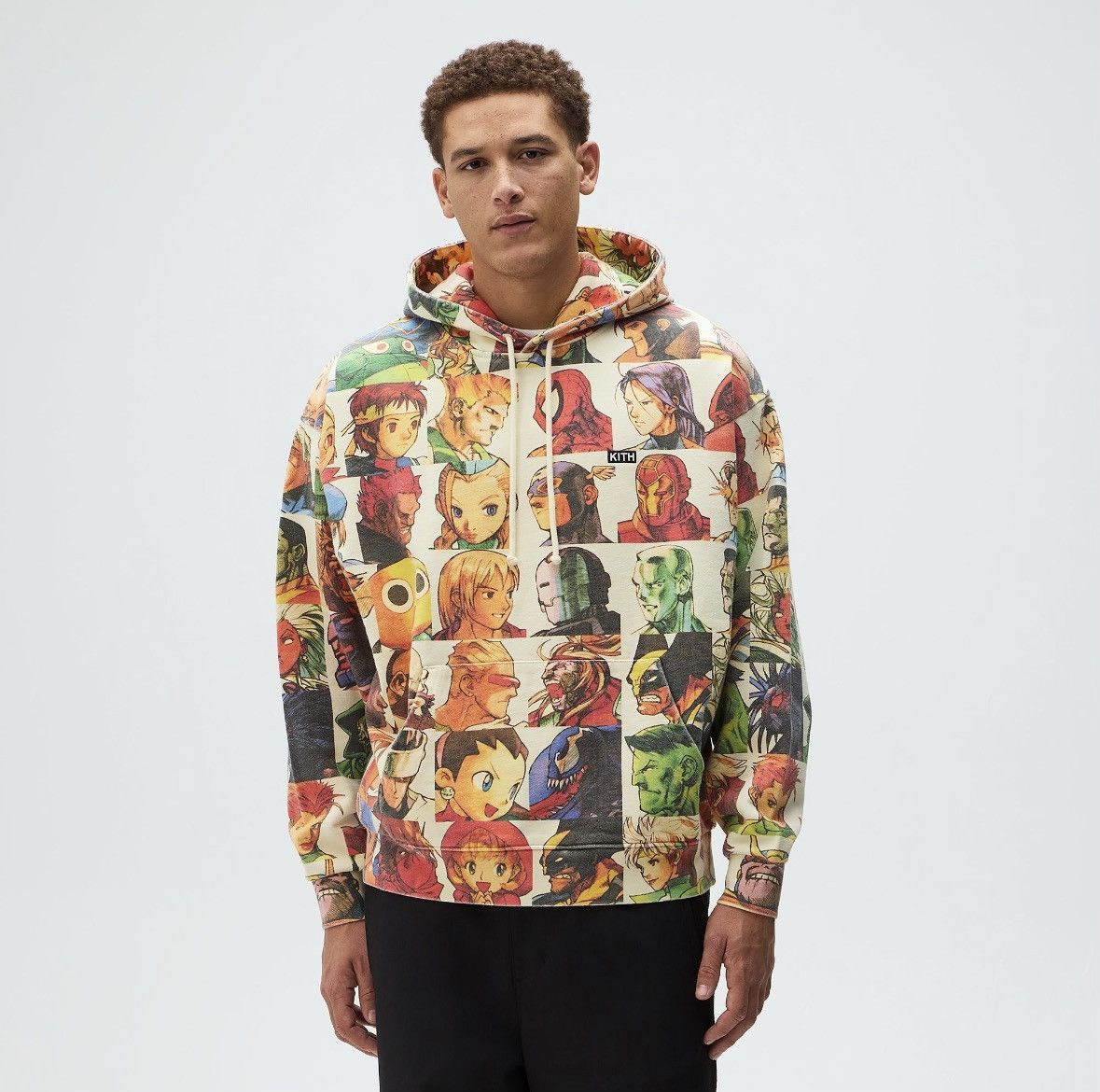 Kith × Marvel Comics Marvel vs. Capcom | Kith All-Over Vintage Nelson Hoodie Size US M / EU 48-50 / 2 - 2 Thumbnail