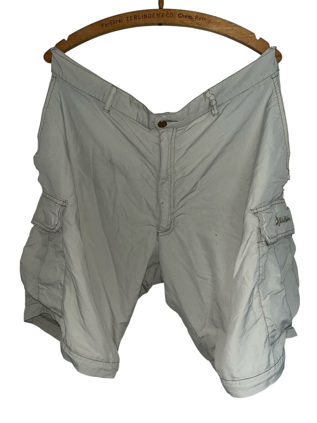 Fjallraven Vintage Fjällräven Cargo Shorts Light Grey Outdoor HikingY2K Size US 40 / EU 56 - 1 Thumbnail