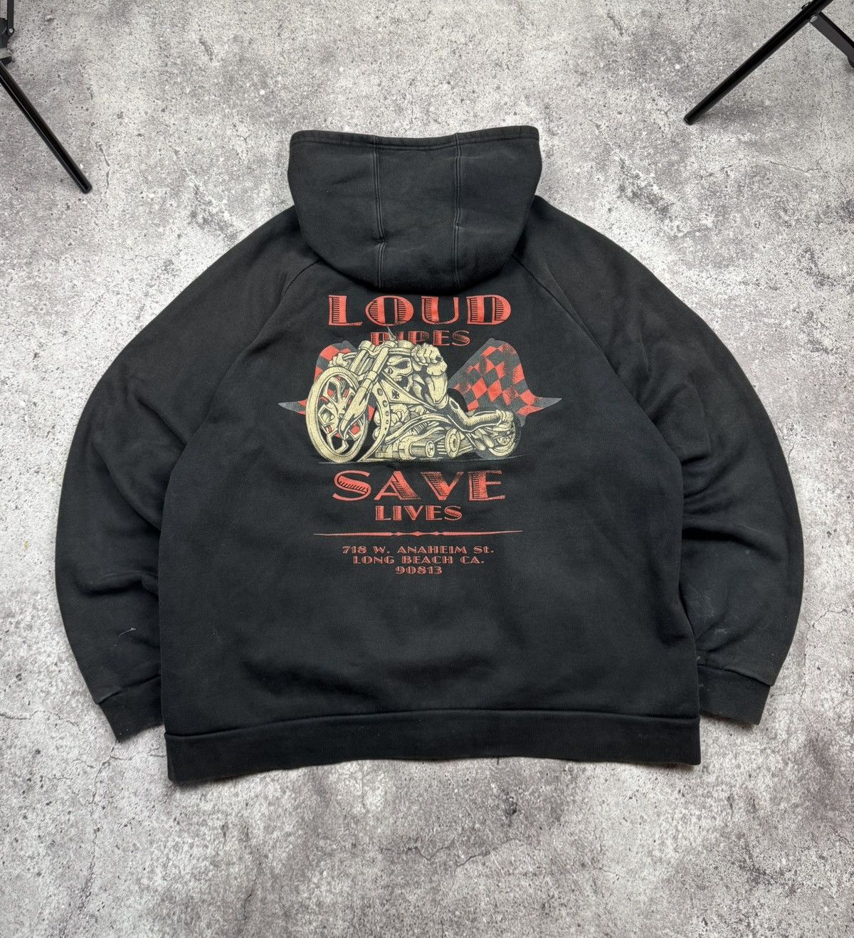 West Coast Choppers Vintage West Coast Choppers Distressed Faded Zip Hoodie Y2K Size US XL / EU 56 / 4 - 7 Thumbnail