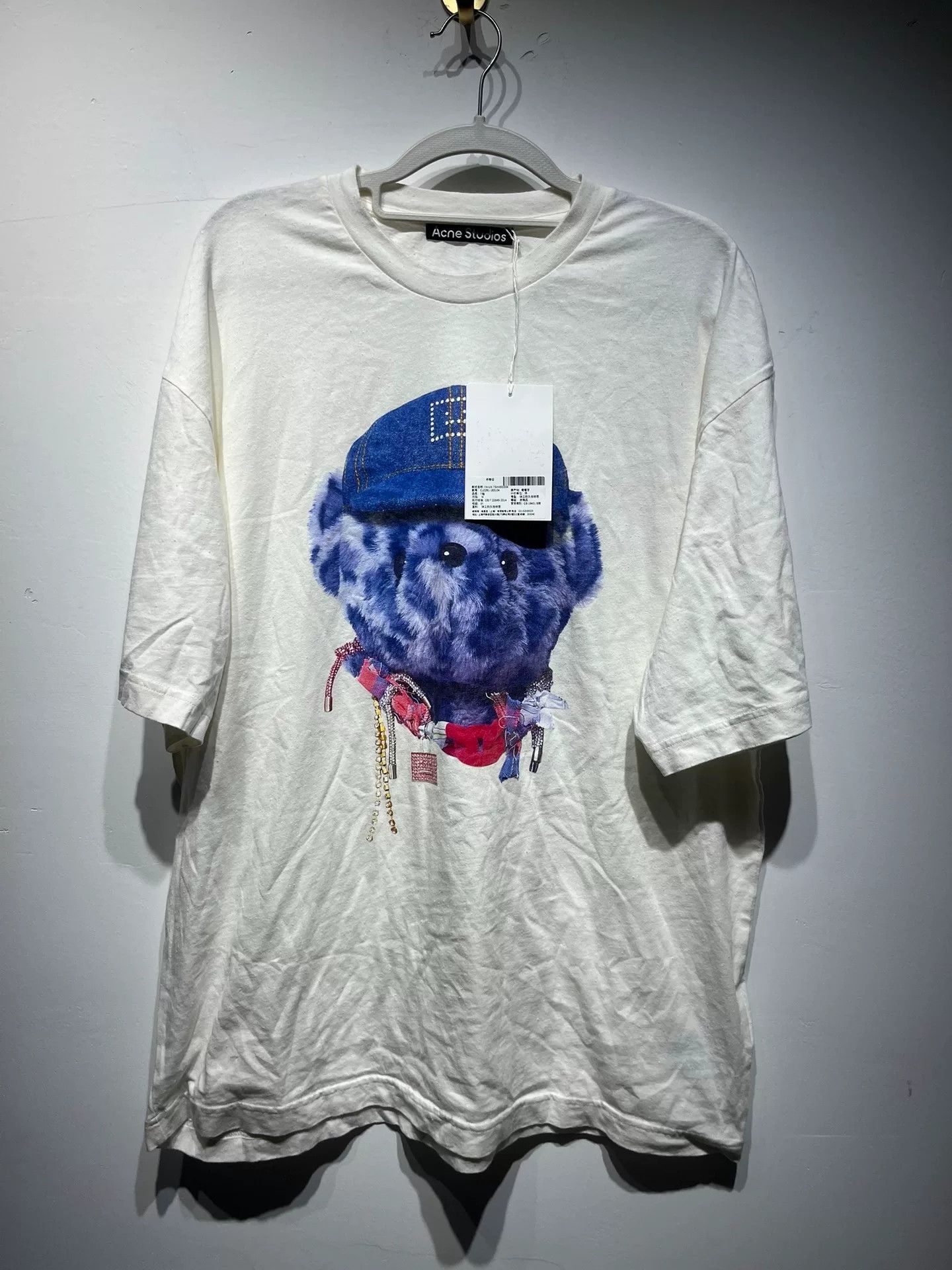Acne Studios Acne Studios Printed White T-Shirt M Men Size US M / EU 48-50 / 2 - 1 Thumbnail