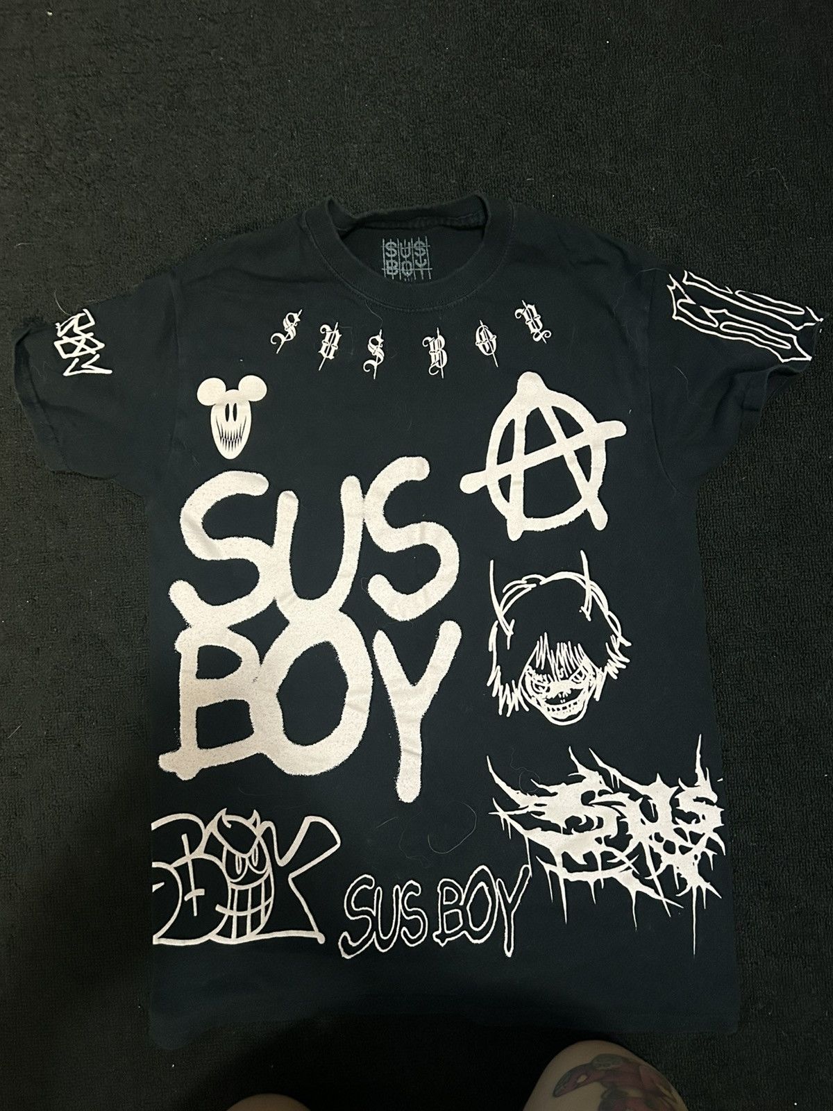Sus Boy SUS BOY black and pink shirt Size US S / EU 44-46 / 1 - 2 Thumbnail