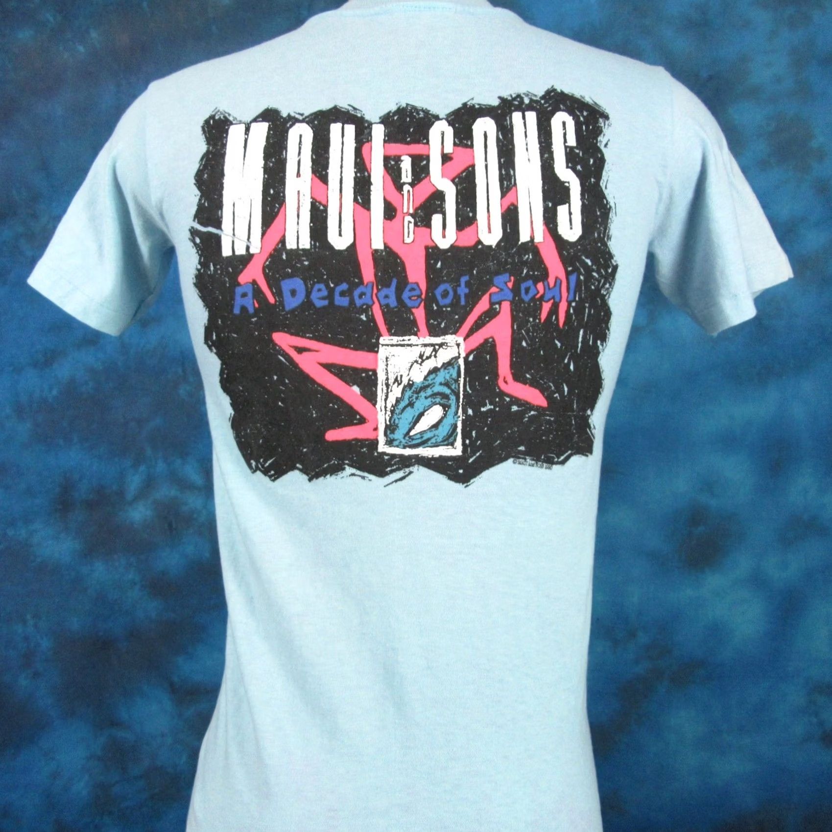 Vintage VINTAGE MAUI & SONS Shirt XS 80s 90s A DECADE OF SOUL surf beach single stitch Men Size US XS / EU 42 / 0 - 5 Thumbnail