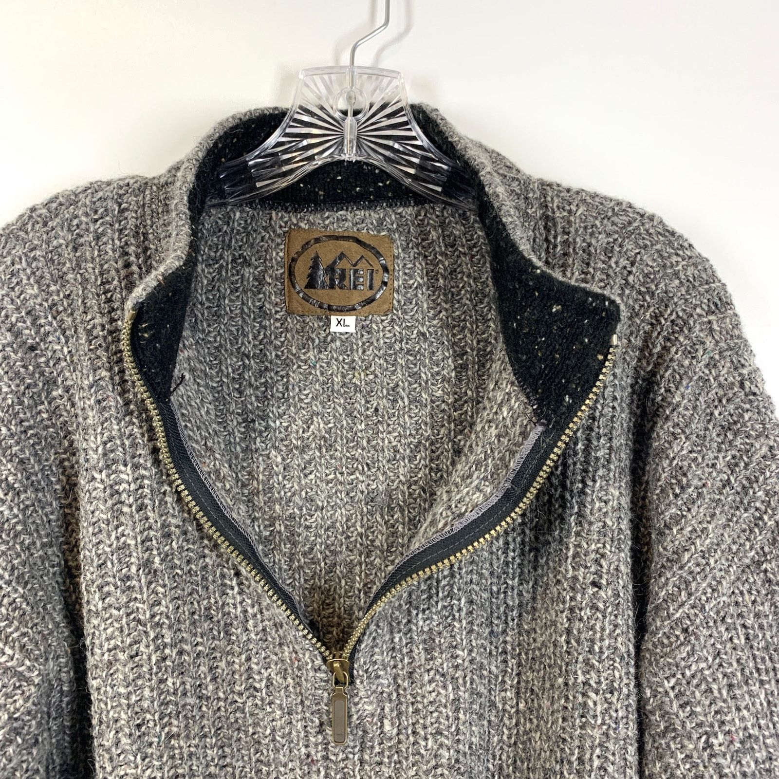 Rei REI Wool Pullover Quarter Zip Vintage Knit Pullover Outdoors Size US XL / EU 56 / 4 - 3 Thumbnail