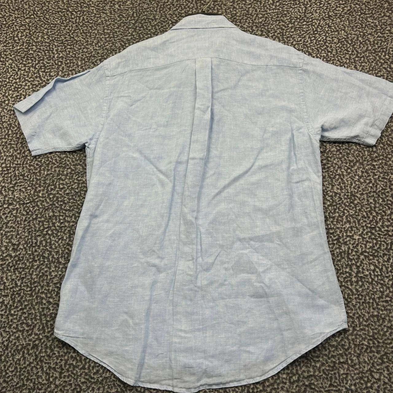 Brooks Brothers Brooks Brothers Button Down Shirt Men Blue Linen Collared M Size US M / EU 48-50 / 2 - 2 Thumbnail