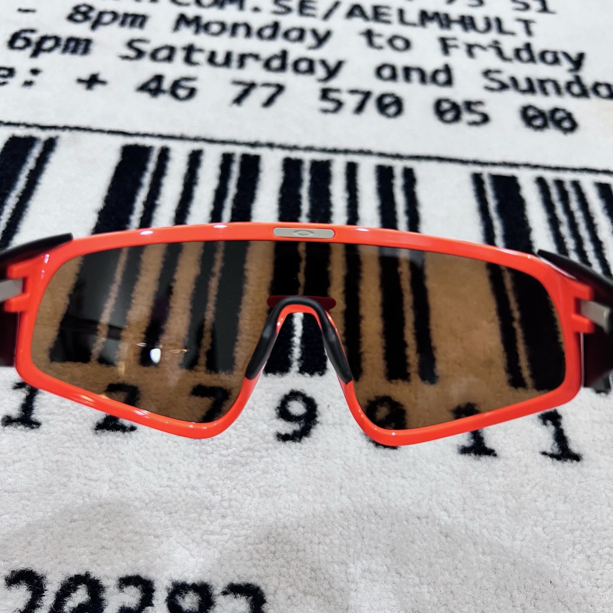 Oakley Oakley Latch Panel Mask Neon Orange Sunglasses Size ONE SIZE - 7 Thumbnail