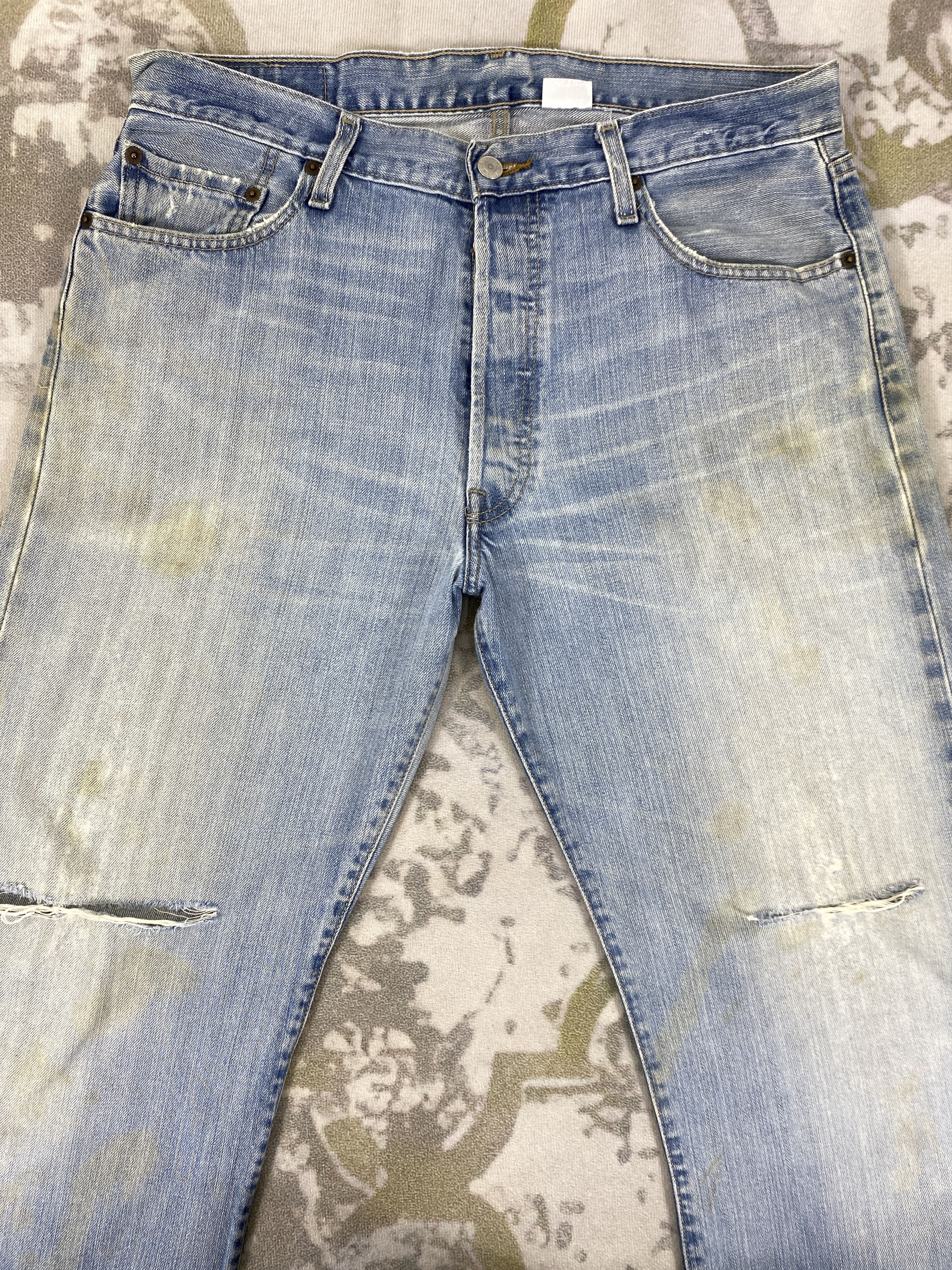 Levi's Light Blue Wash Vintage Levi's 501 35x30.5 Denim -JN1603 Size US 35 - 3 Thumbnail