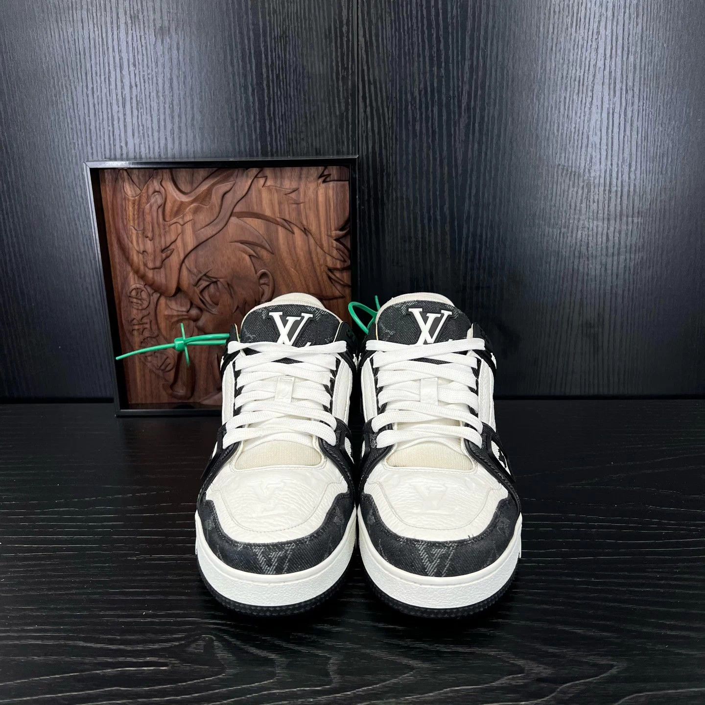Louis Vuitton LV Trainer Black & White Denim Size S / US 4 / IT 40 - 5 Thumbnail