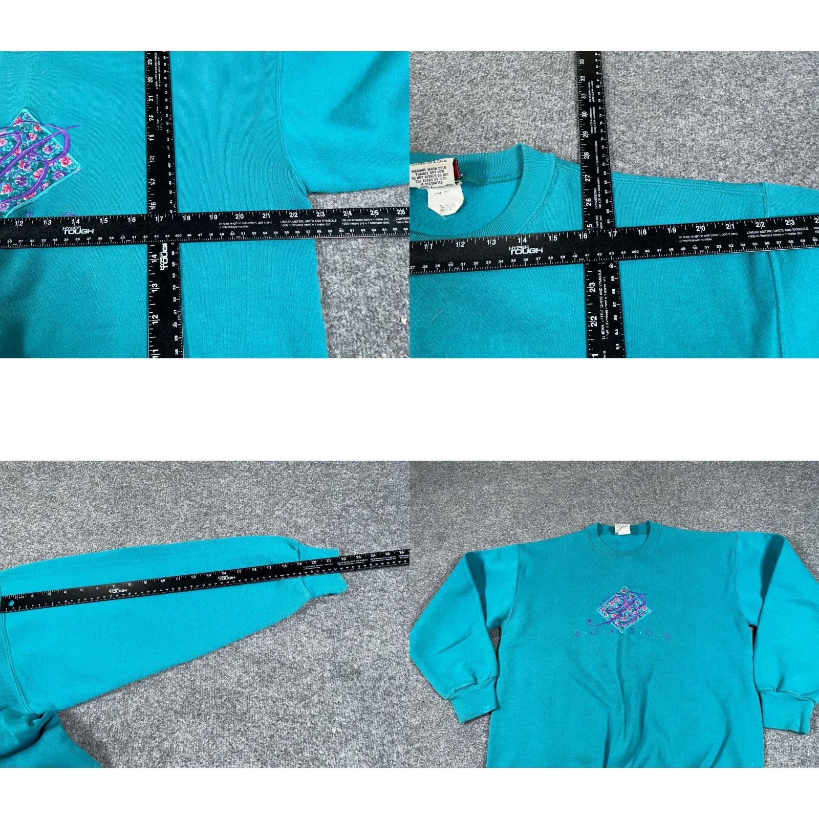 Nutmeg VTG Nutmeg Boston Embroidered Sweatshirt Adult XL Green Crewneck USA Made Size US XL / EU 56 / 4 - 8 Thumbnail