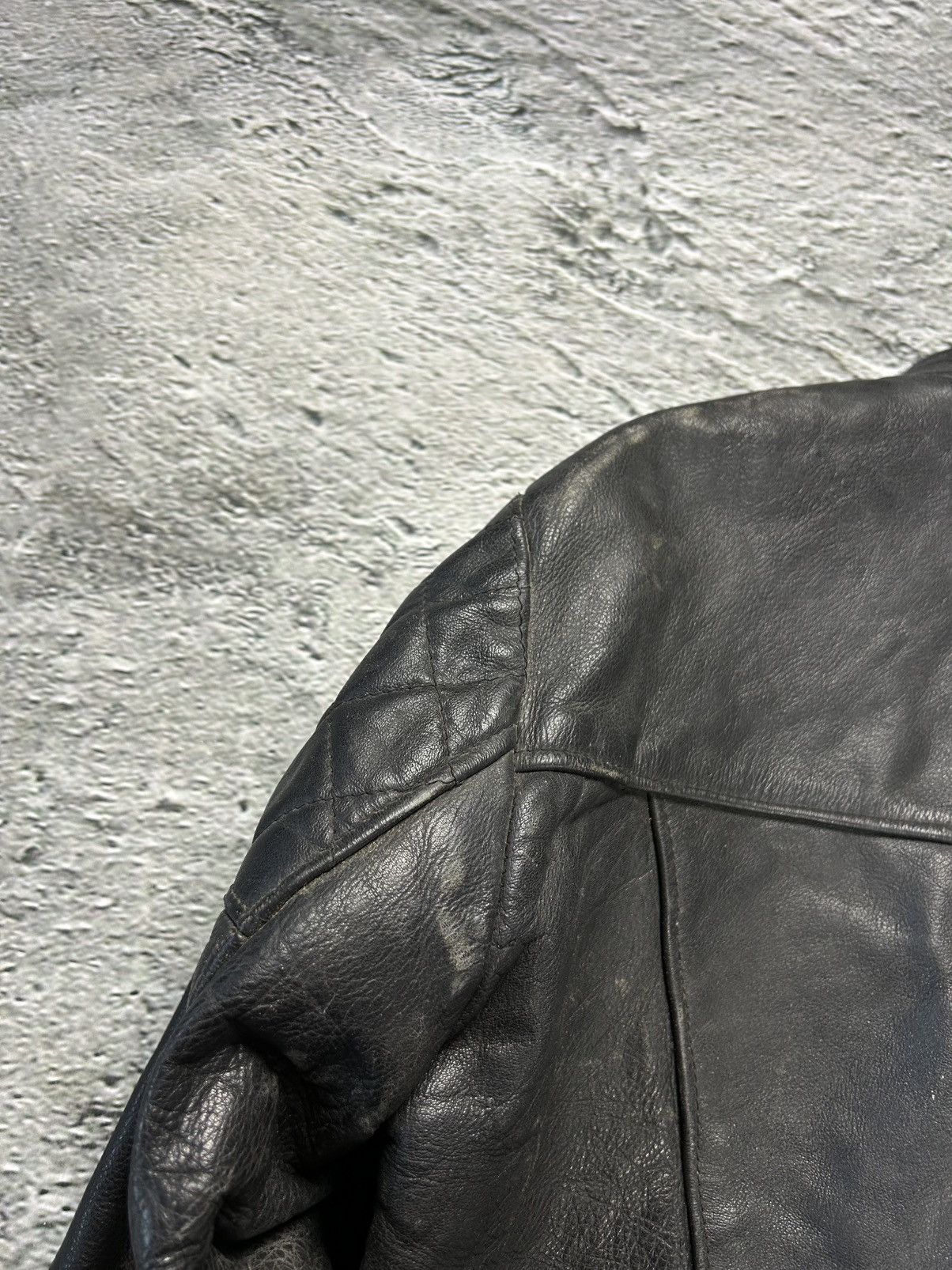 Leather × Vintage Vintage Burton Leather Jacket Avant Garde Rare Brown Size US XL / EU 56 / 4 - 7 Thumbnail