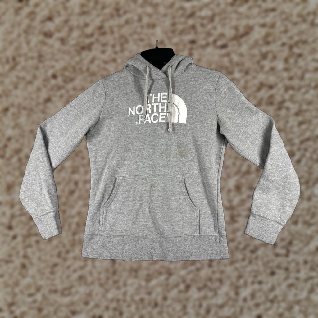 The North Face The North Face Hoodie Womens XS Gray Pullover with Pockets Cotton Logo Jacket Pocket Crew Neck Activewear 90s? Size XS / US 0-2 / IT 36-38 - 1 Thumbnail